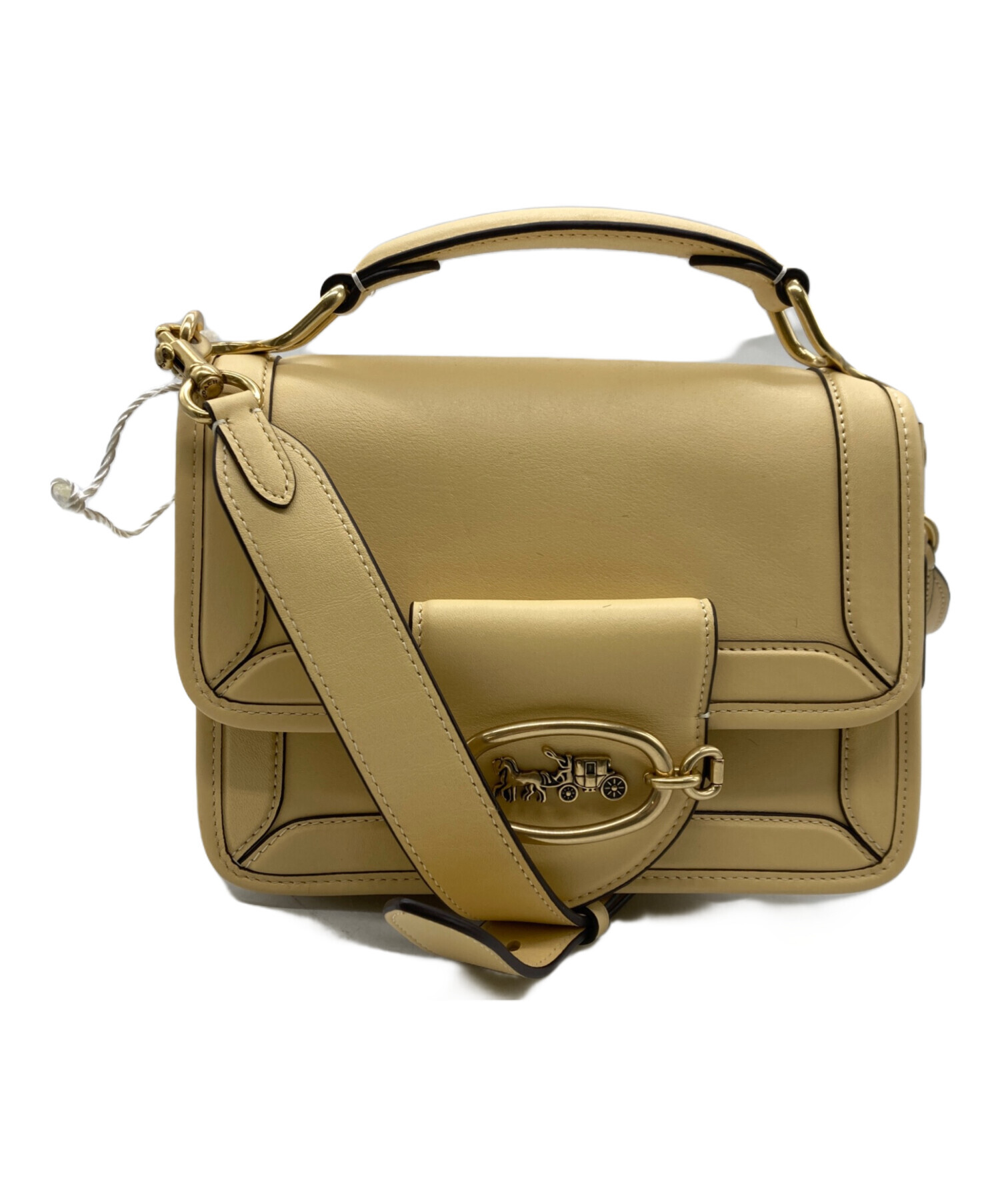 コーチ ヒーローショルダー  C8449【Aランク】(中古) 中古・古着通販】COACH (コーチ) ヒーロー ショルダー バッグ イエロー