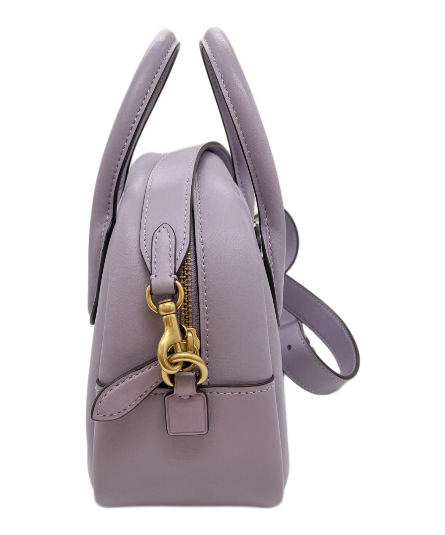 COACH　ボーリングバッグ　パープル 中古・古着通販】COACH (コーチ) バーロウ ボウリング バッグ パープル