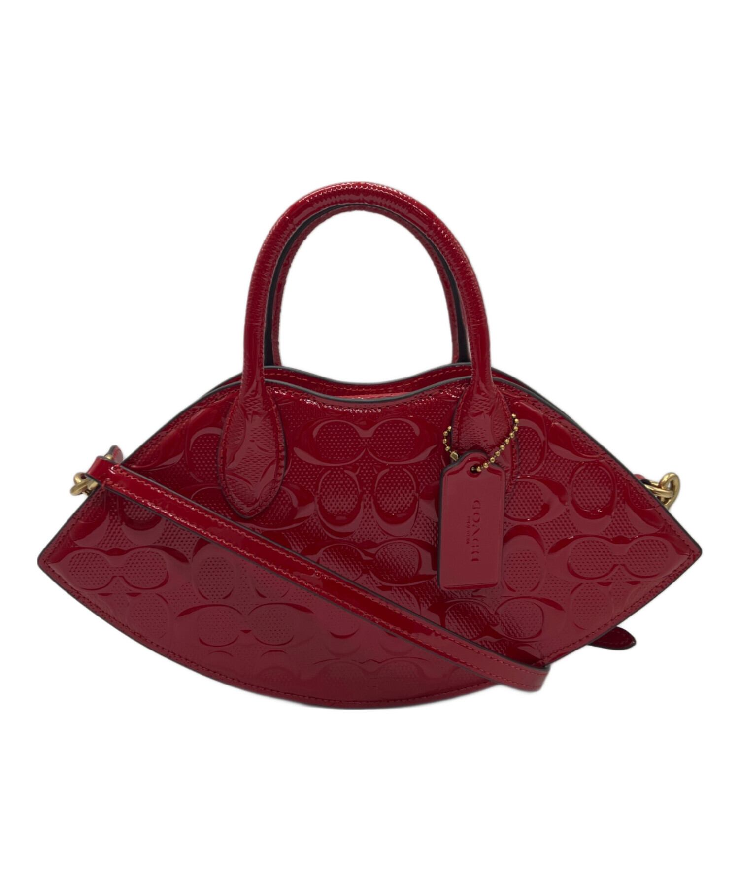中古・古着通販】COACH (コーチ) リップ バッグ・シグネチャー レザー