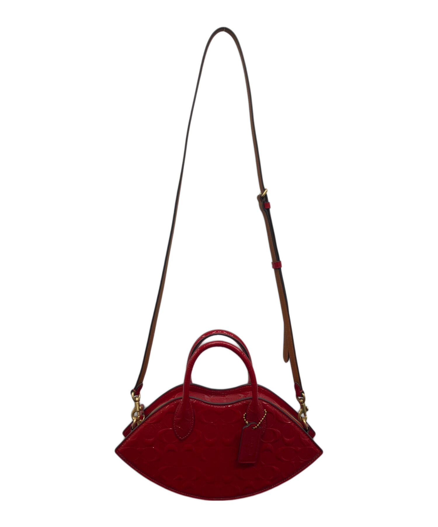 COACH コーチ ショルダーバッグ シグネチャー レザー ブラック 9480