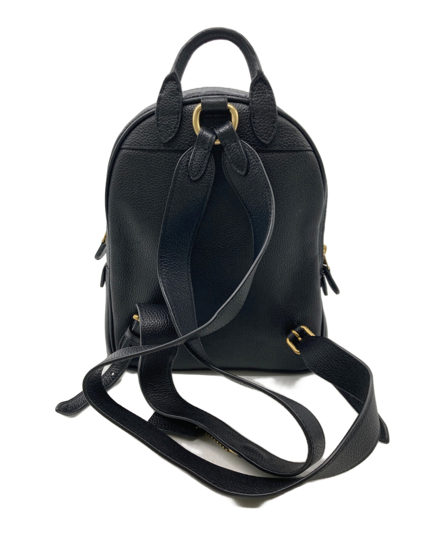 Jun様専COACH コーチ　黒 レザー リュック・バックパック COACH】コーチ メンズ バックパック レザー ハドソン ラージ