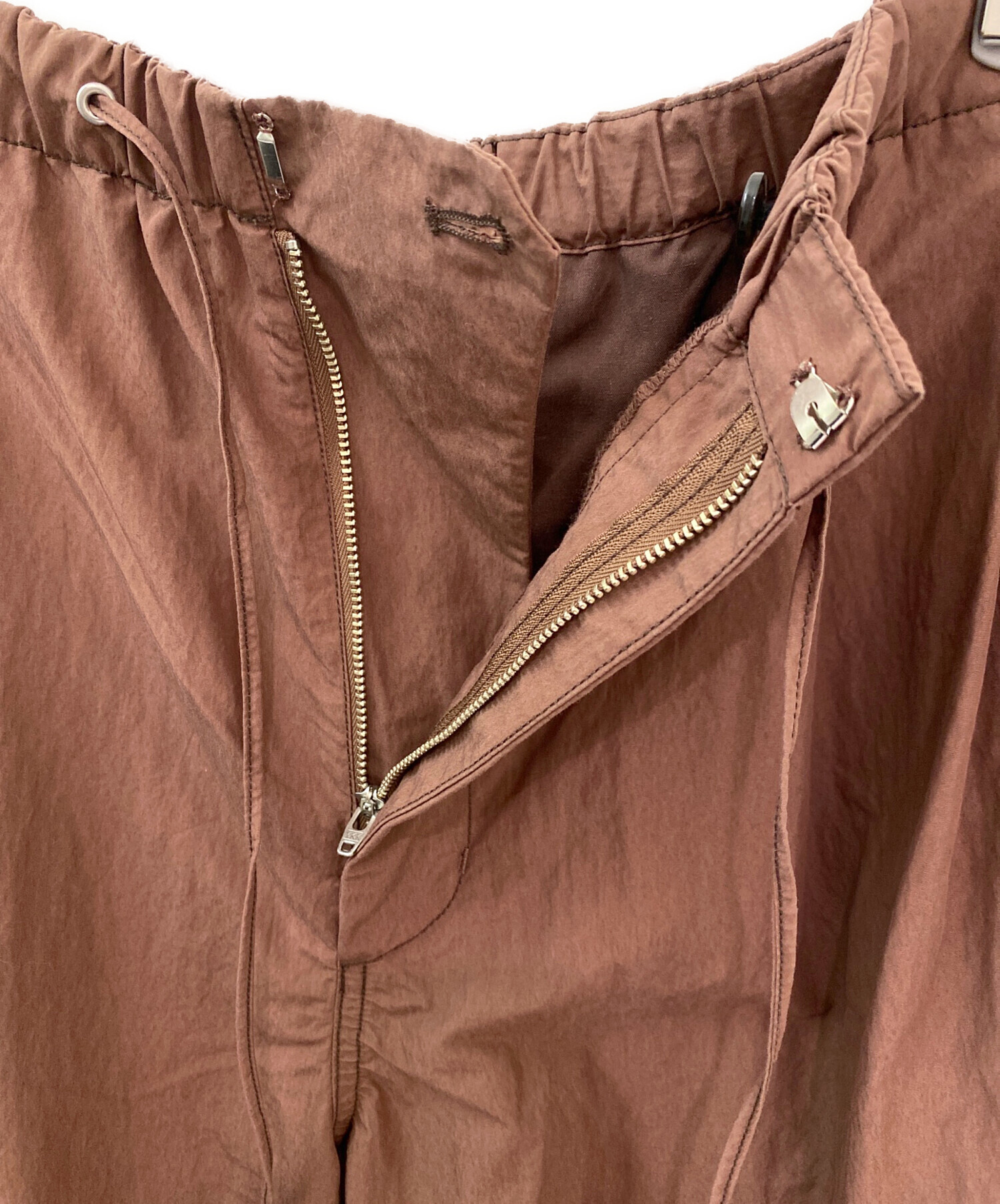 中古・古着通販】CLANE (クラネ) COTTON PARACHUTE PANTS ブラウン