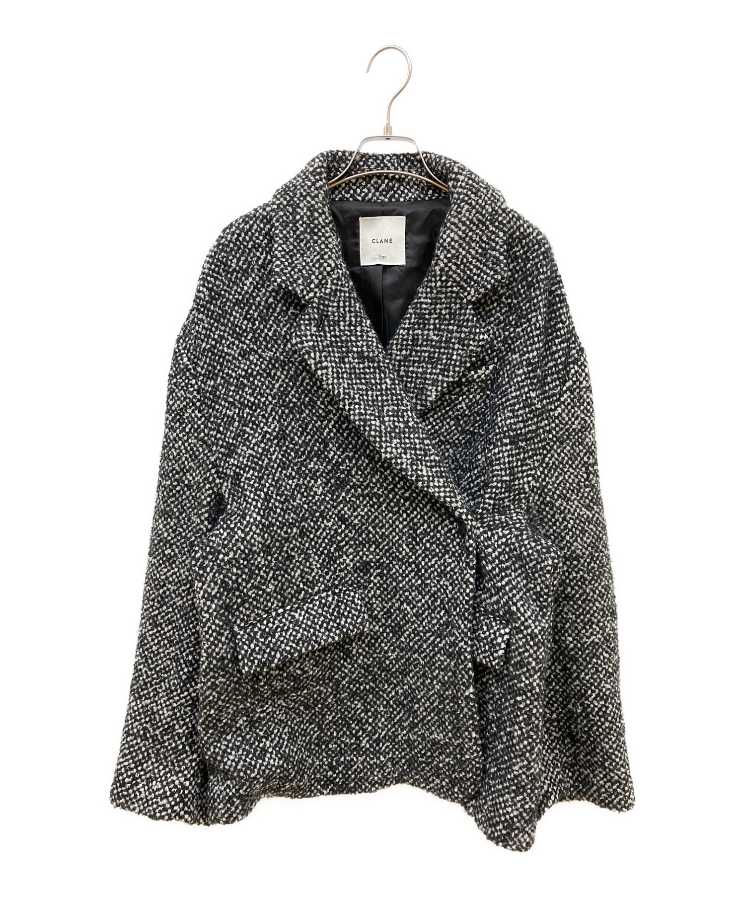 中古・古着通販】CLANE (クラネ) MIX COLOR OVER COAT ブラック サイズ