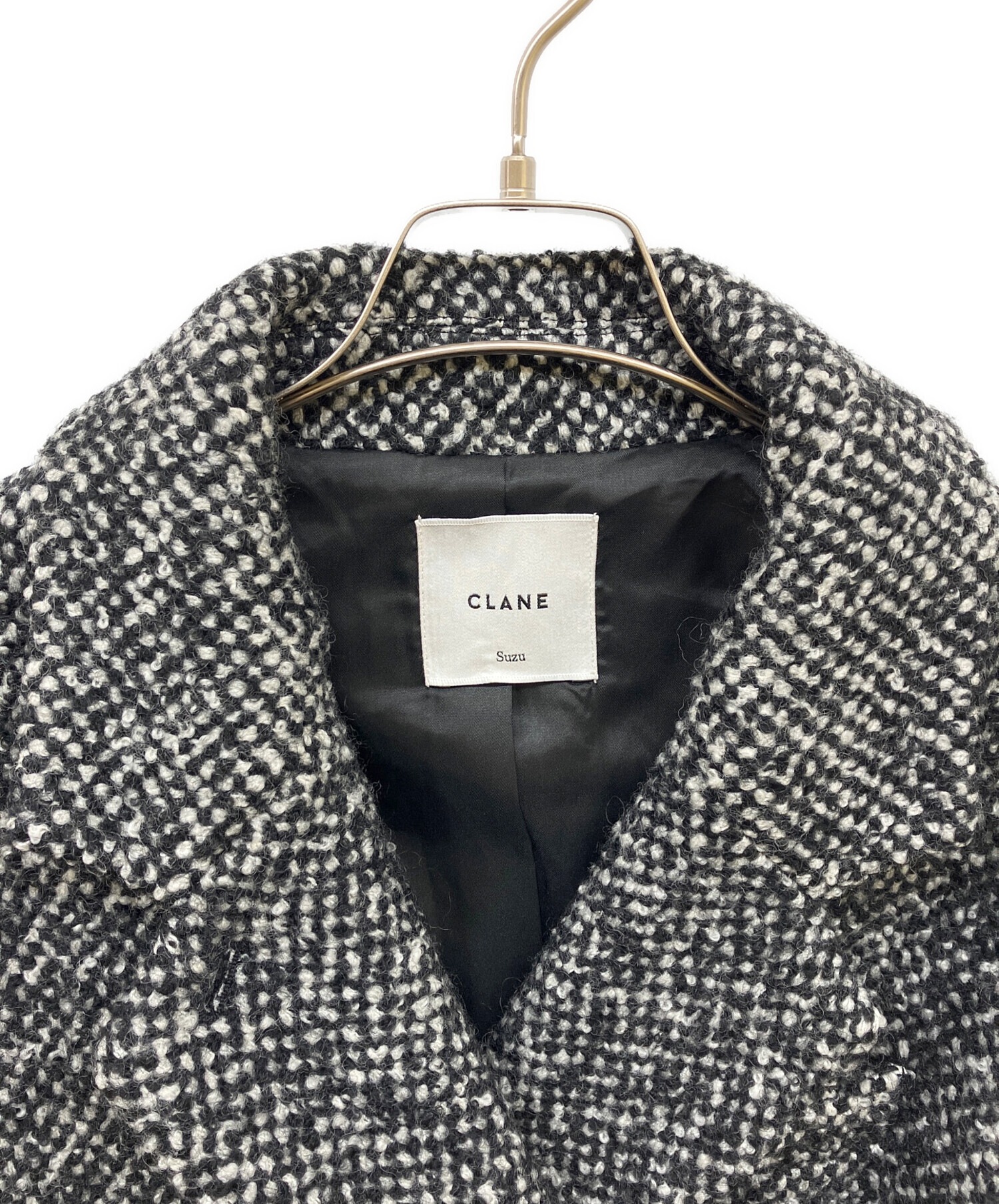 中古・古着通販】CLANE (クラネ) MIX COLOR OVER COAT ブラック サイズ