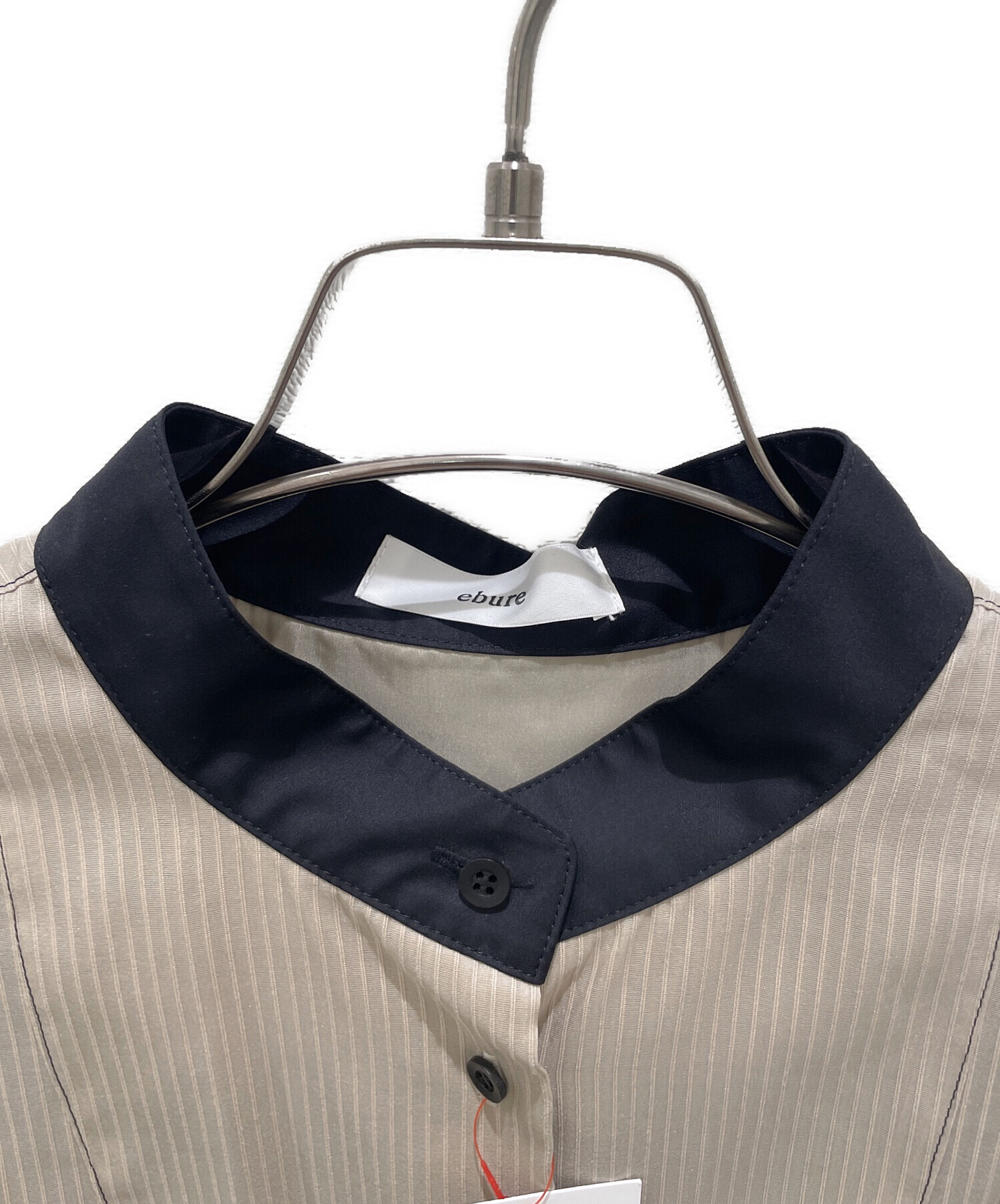 中古・古着通販】ebure (エブール) シルクコットンスルーストライプ