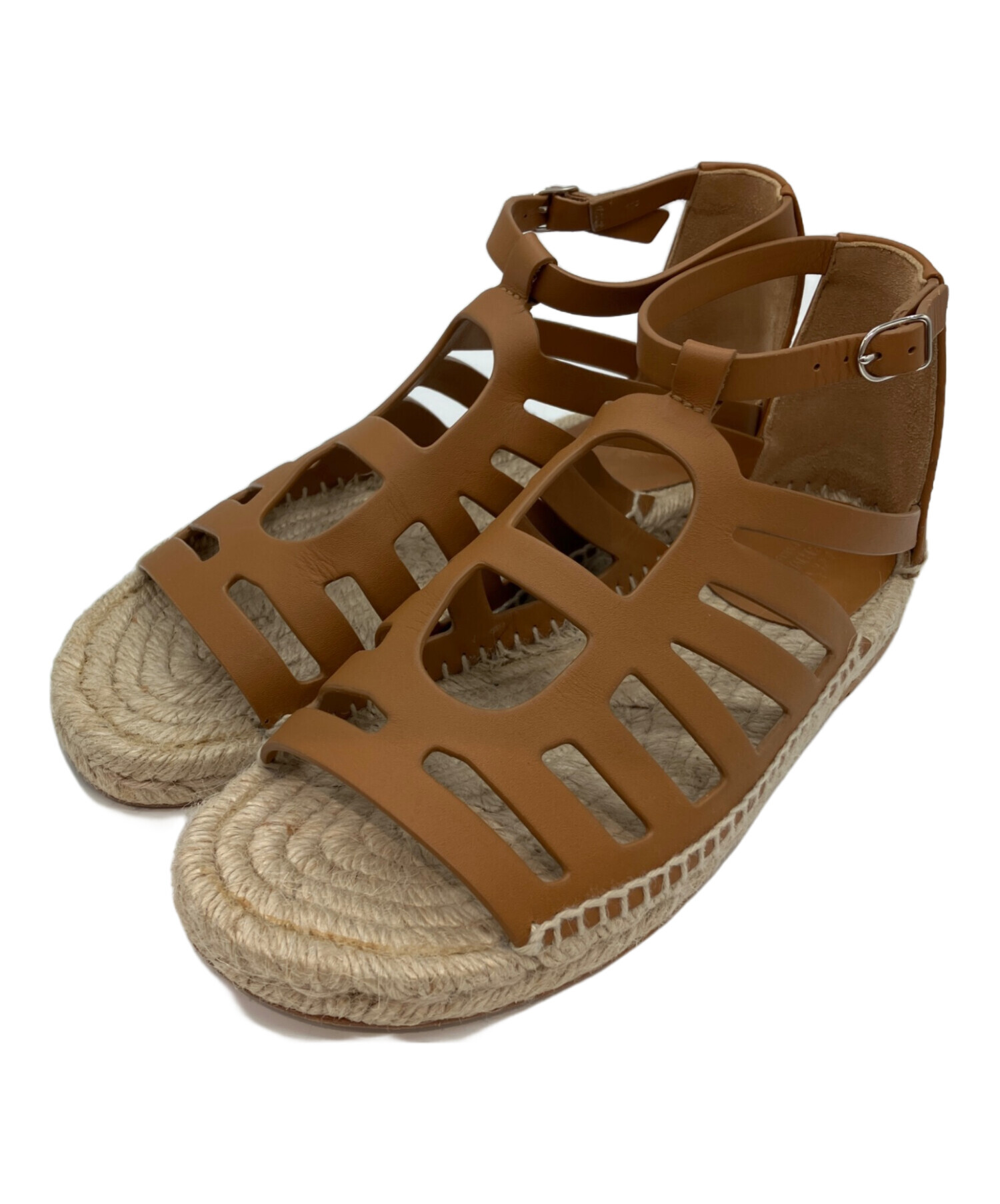 中古・古着通販】HERMES (エルメス) Costanza espadrilles ブラウン