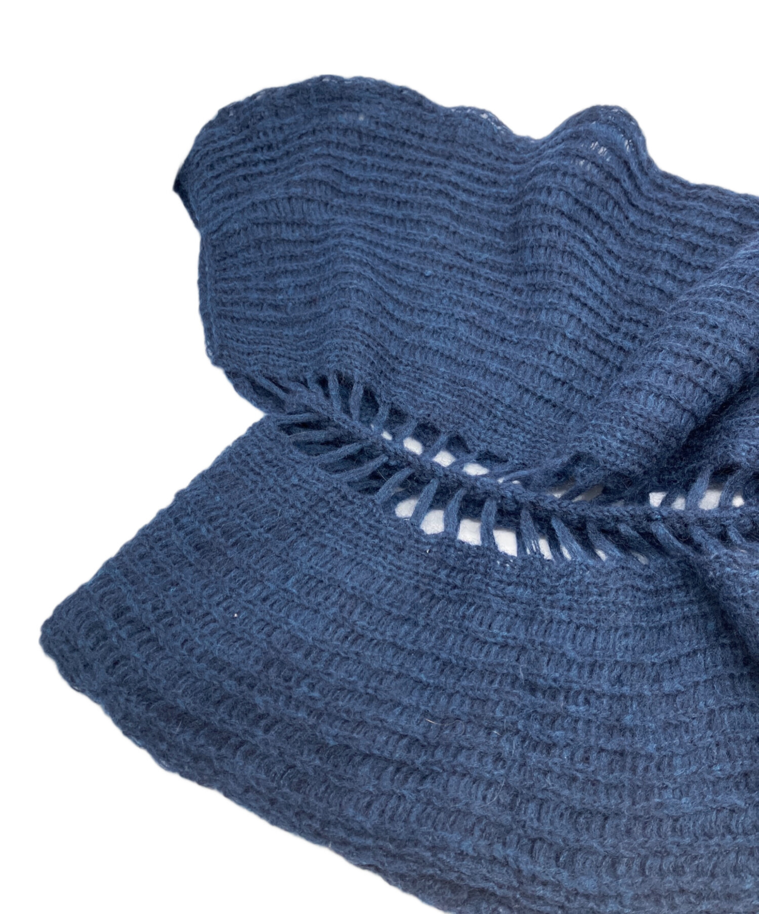 中古・古着通販】Y's (ワイズ) ショール ネイビー｜ブランド・古着通販