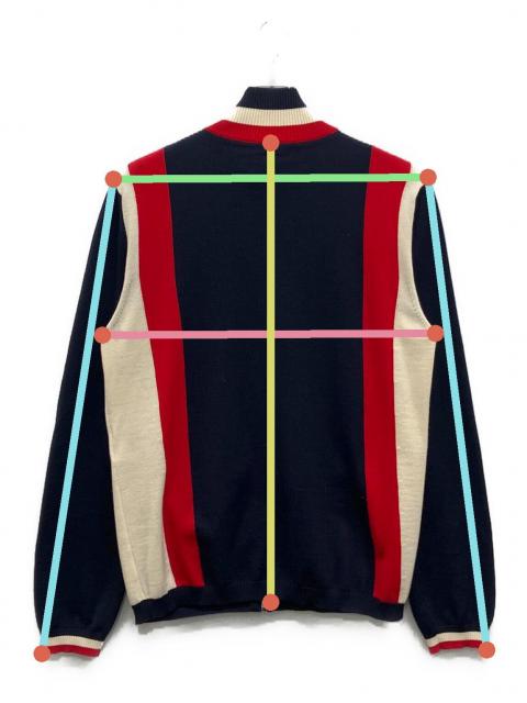 中古・古着通販】GUCCI (グッチ) ニットジャケット ネイビー サイズ:L