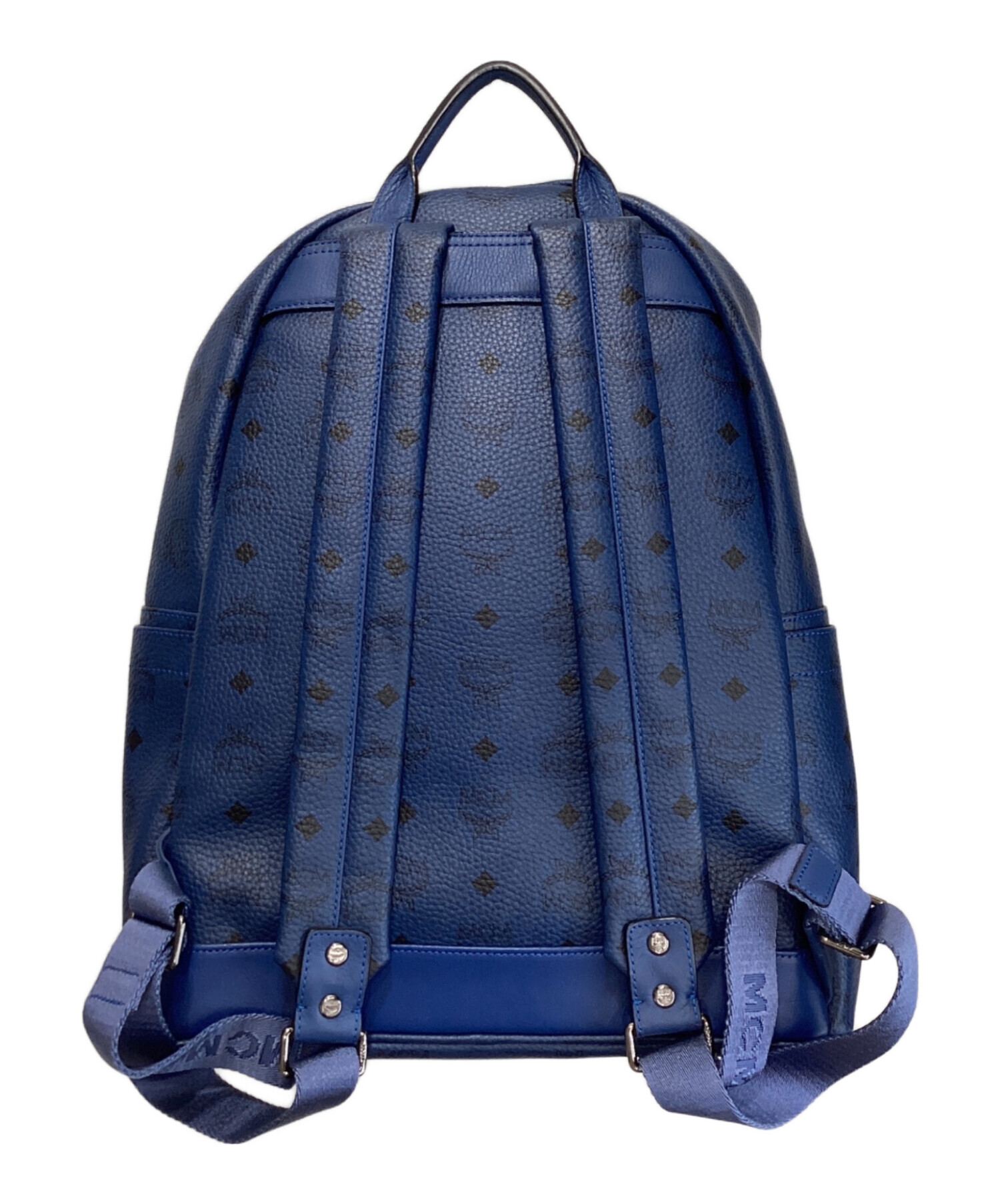 中古・古着通販】MCM (エムシーエム) スタッズ バックパック ネイビー