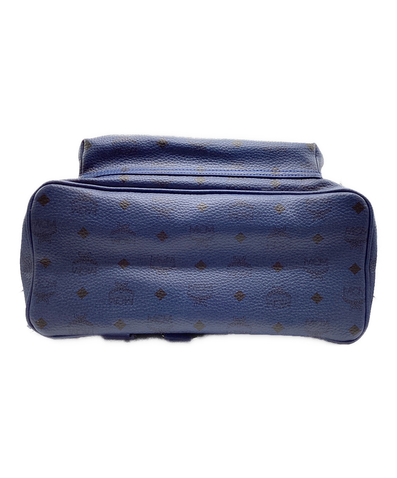 中古・古着通販】MCM (エムシーエム) スタッズ バックパック ネイビー 