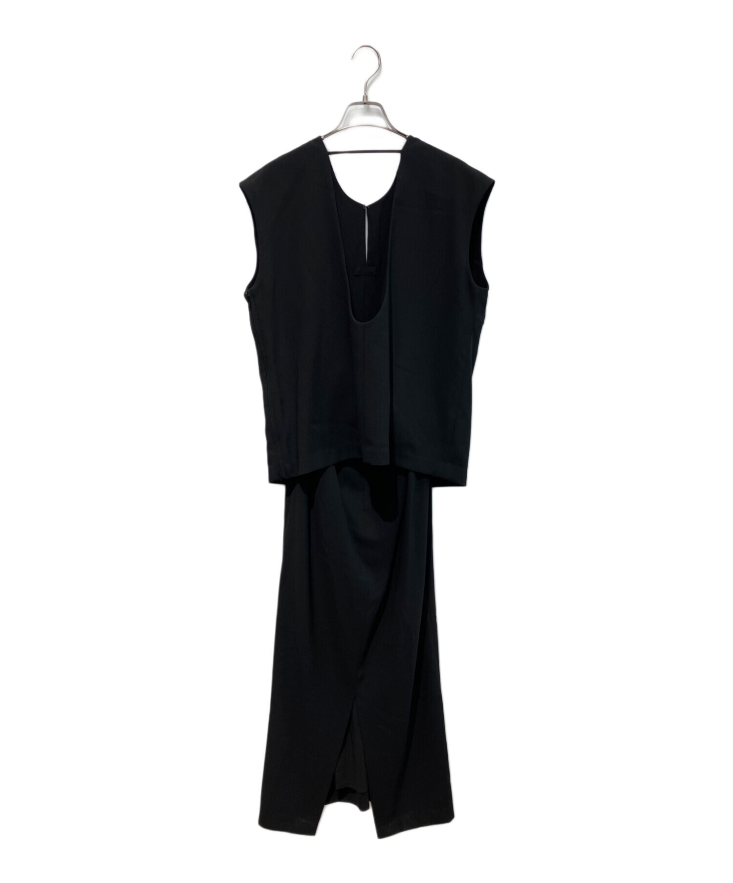 中古・古着通販】CLANE (クラネ) LAYERED BACK OPEN ONEPIECE 16112