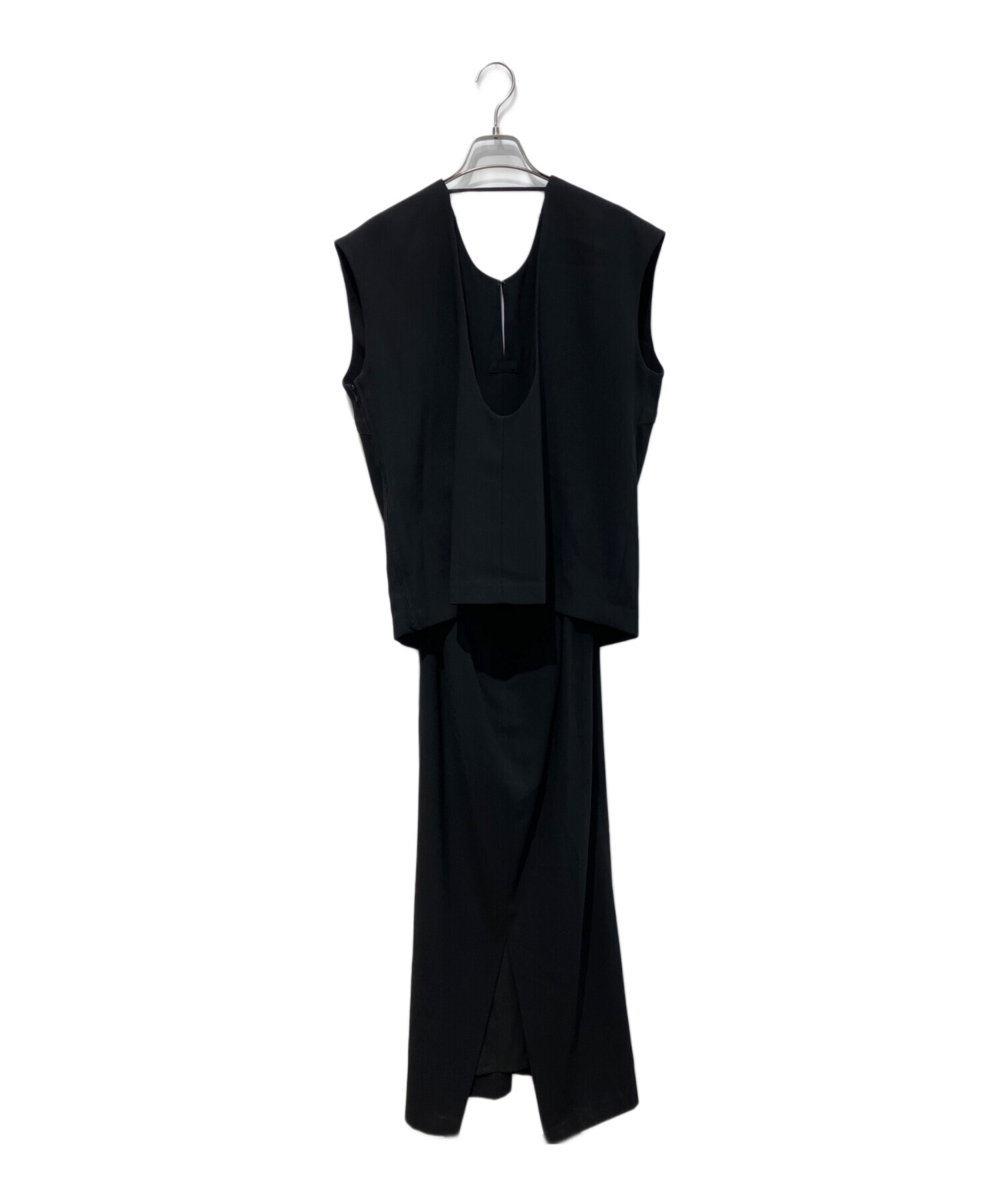 中古・古着通販】CLANE (クラネ) LAYERED BACK OPEN ONEPIECE 16112 