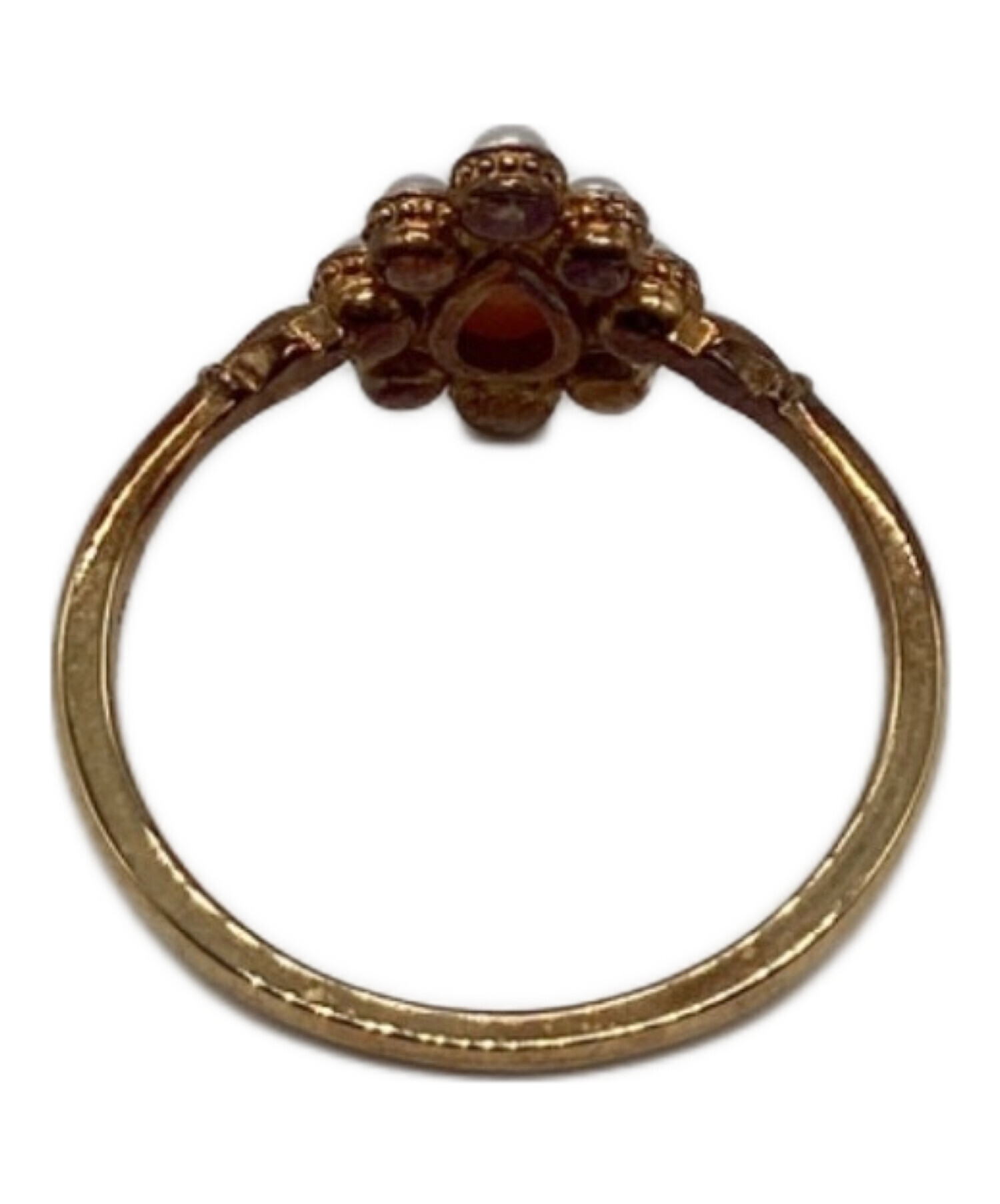 中古・古着通販】agete (アガット) 珊瑚パールリング サイズ:11号