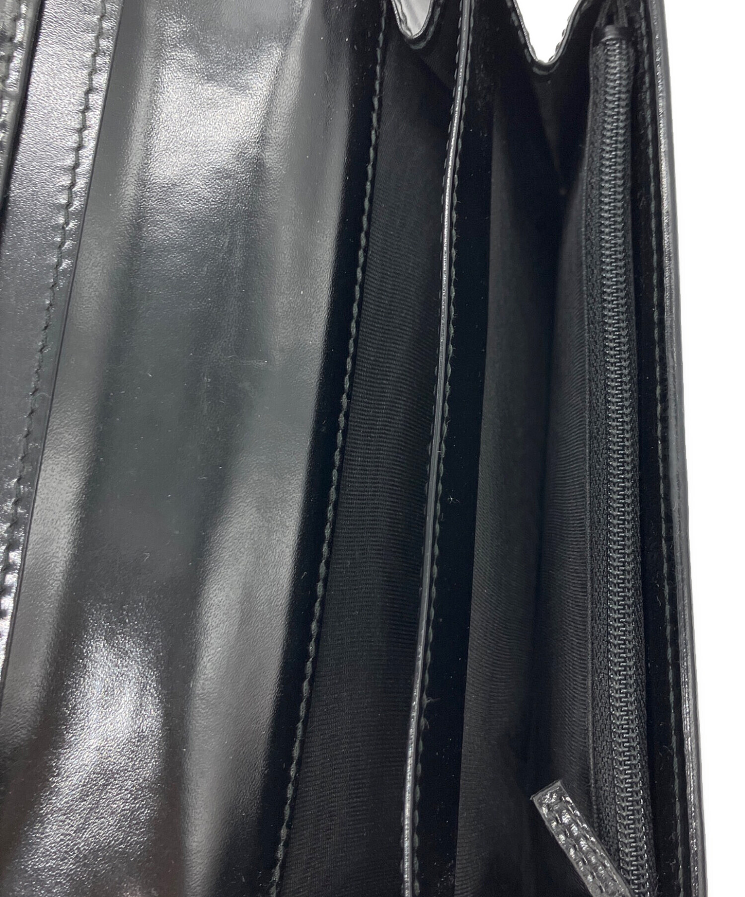 中古・古着通販】GUCCI (グッチ) GGインプリメ 長財布 ブラック