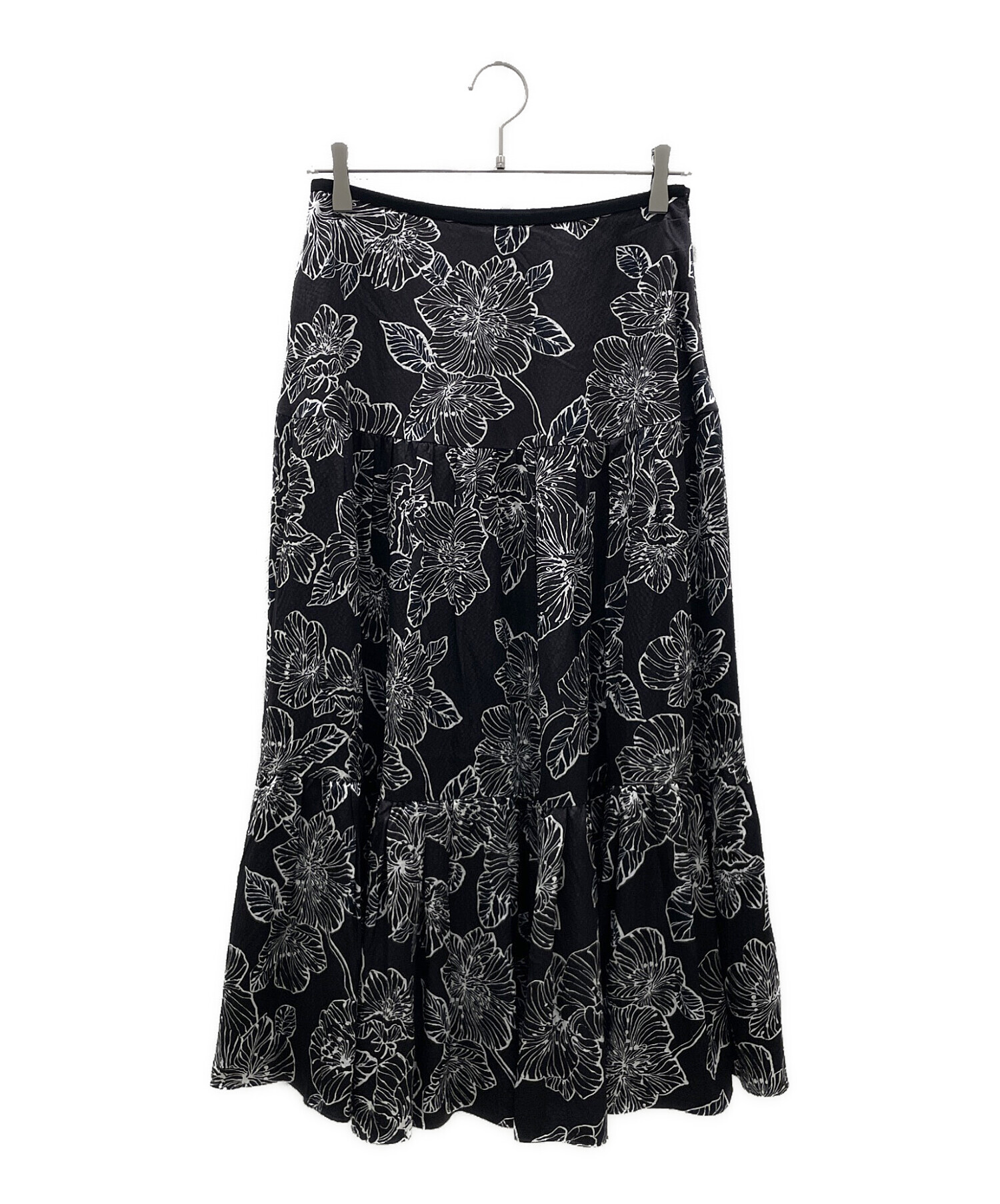 新品未使用　ドゥロワー  drawer スカート　36 中古・古着通販】DRAWER (ドゥロワー) フラワープリント