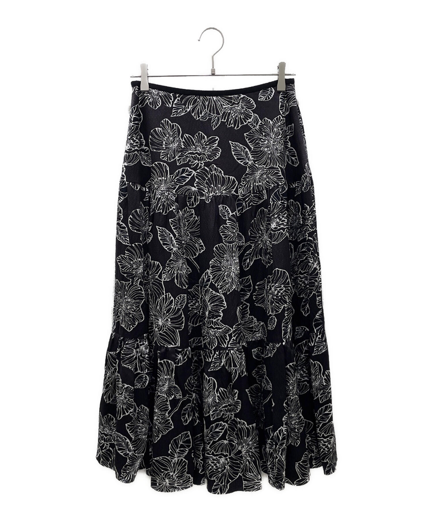 Drawer ドゥロワー 17SS フラワージャカードスカート Drawer ドゥロワー 17SS フラワージャカードスカート Drawer