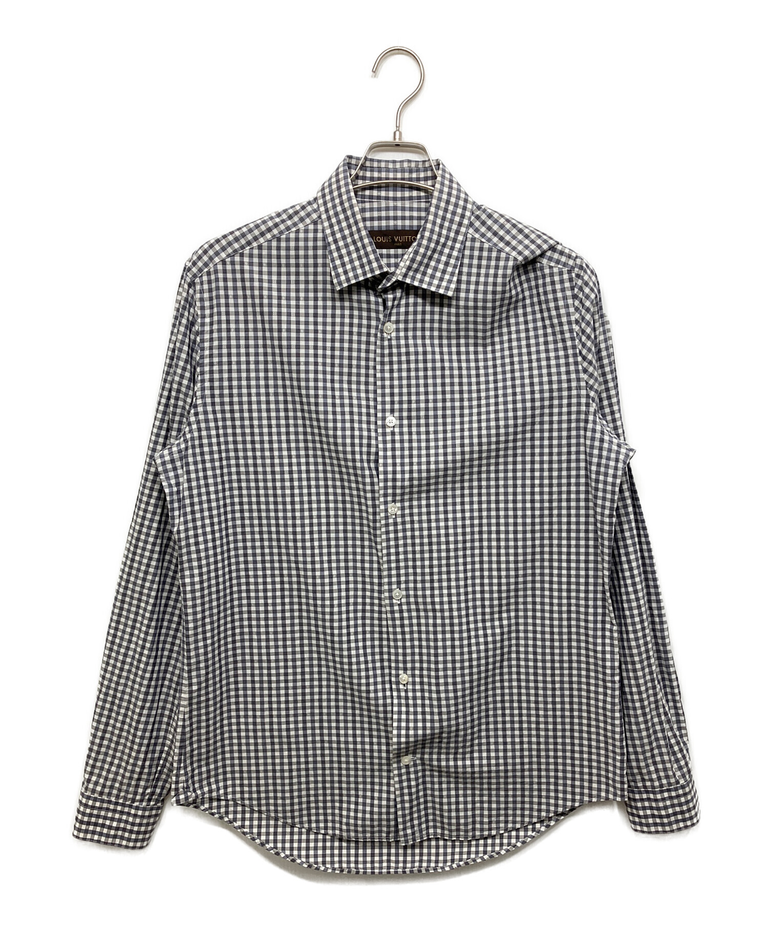LOUIS VUITTON チェック柄ポロシャツLサイズ 中古・古着通販】LOUIS VUITTON (ルイ ヴィトン) モノグラムチェック