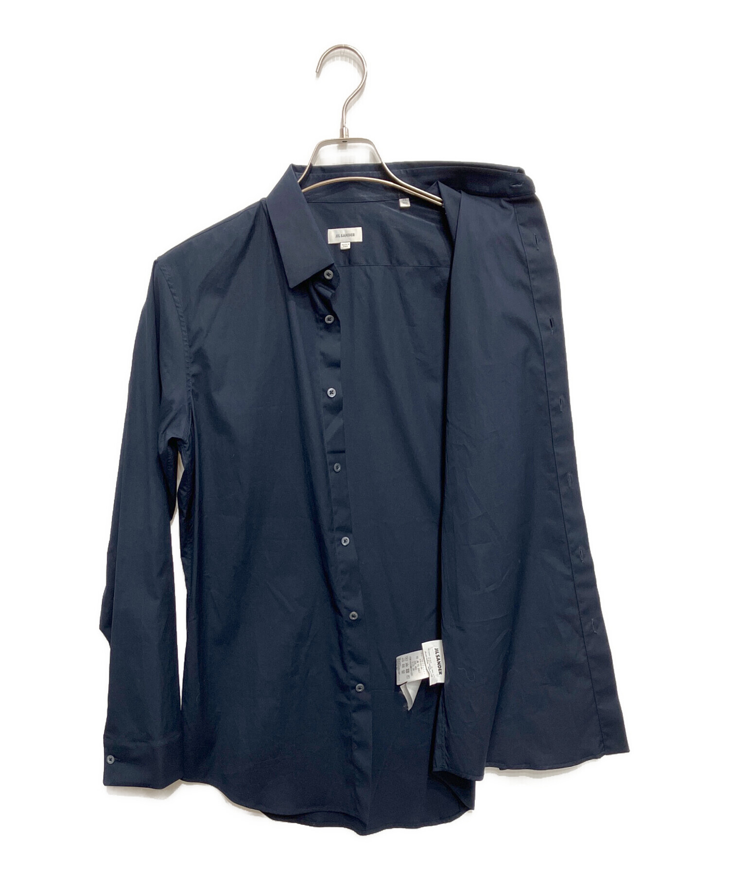 中古・古着通販】JIL SANDER (ジルサンダー) ドレスシャツ ネイビー