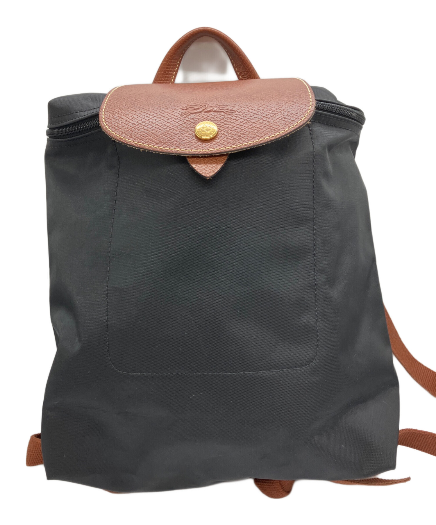 中古・古着通販】LONGCHAMP (ロンシャン) リュック ブラック｜ブランド