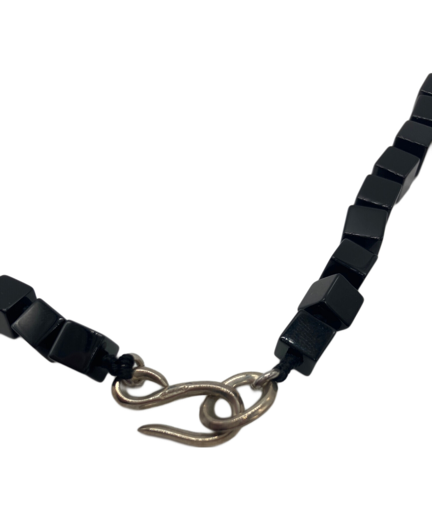 中古・古着通販】R.ALAGAN (ララガン) CUBE STONE NECKLACE ブラック