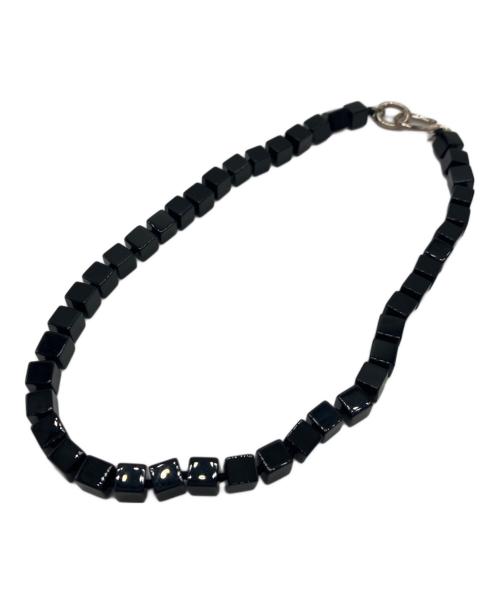 中古・古着通販】R.ALAGAN (ララガン) CUBE STONE NECKLACE ブラック
