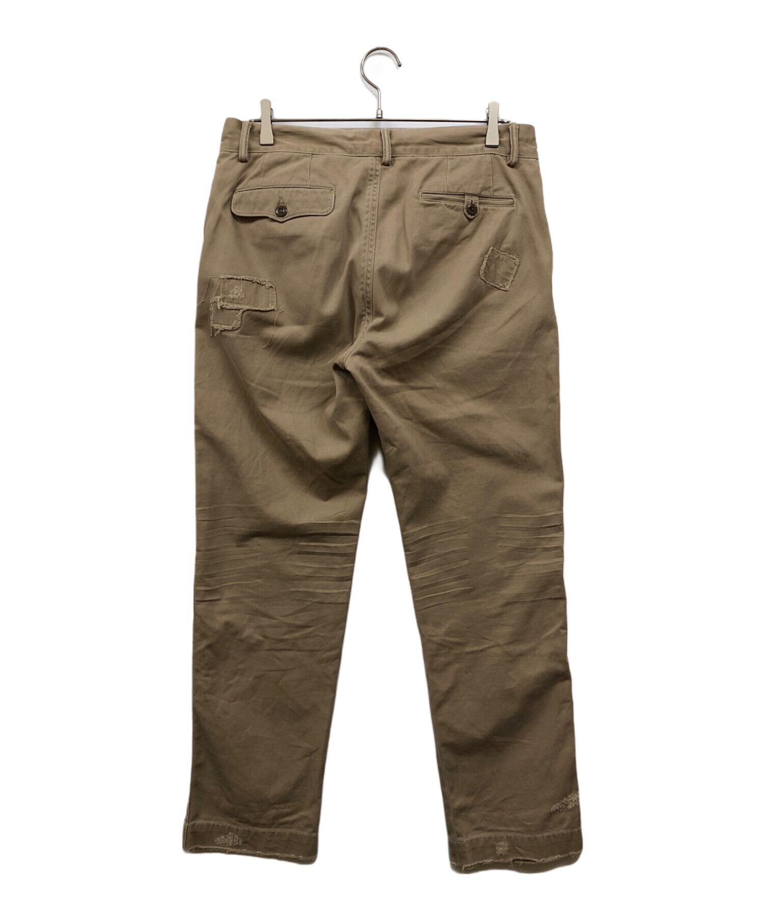 Ralph Lauren チノパン ベージュ ペイント加工 中古・古着通販】POLO RALPH LAUREN (ポロ・ラルフローレン) リペア