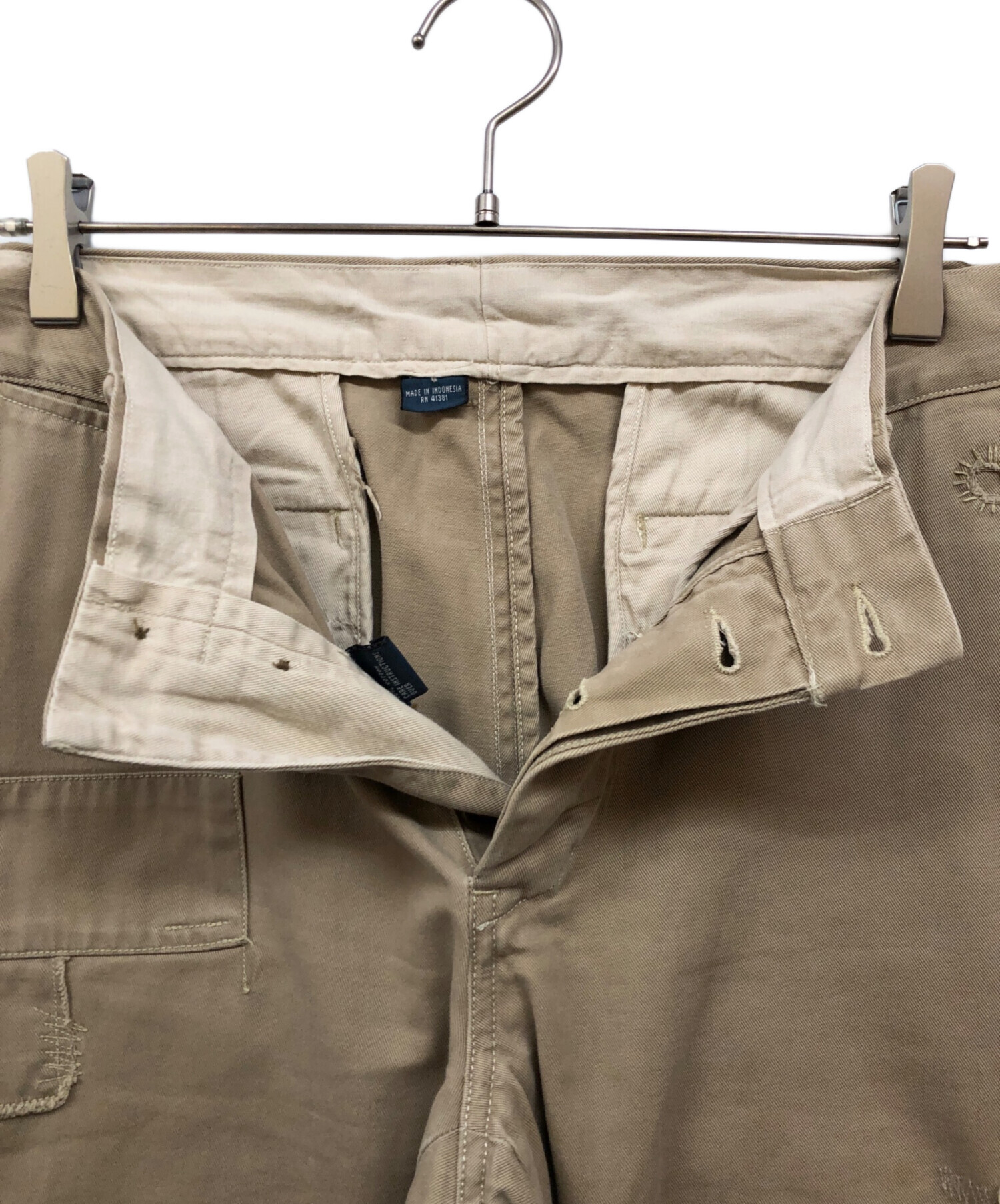 Ralph Lauren チノパン ベージュ ペイント加工 中古・古着通販】POLO RALPH LAUREN (ポロ・ラルフローレン) チノパン