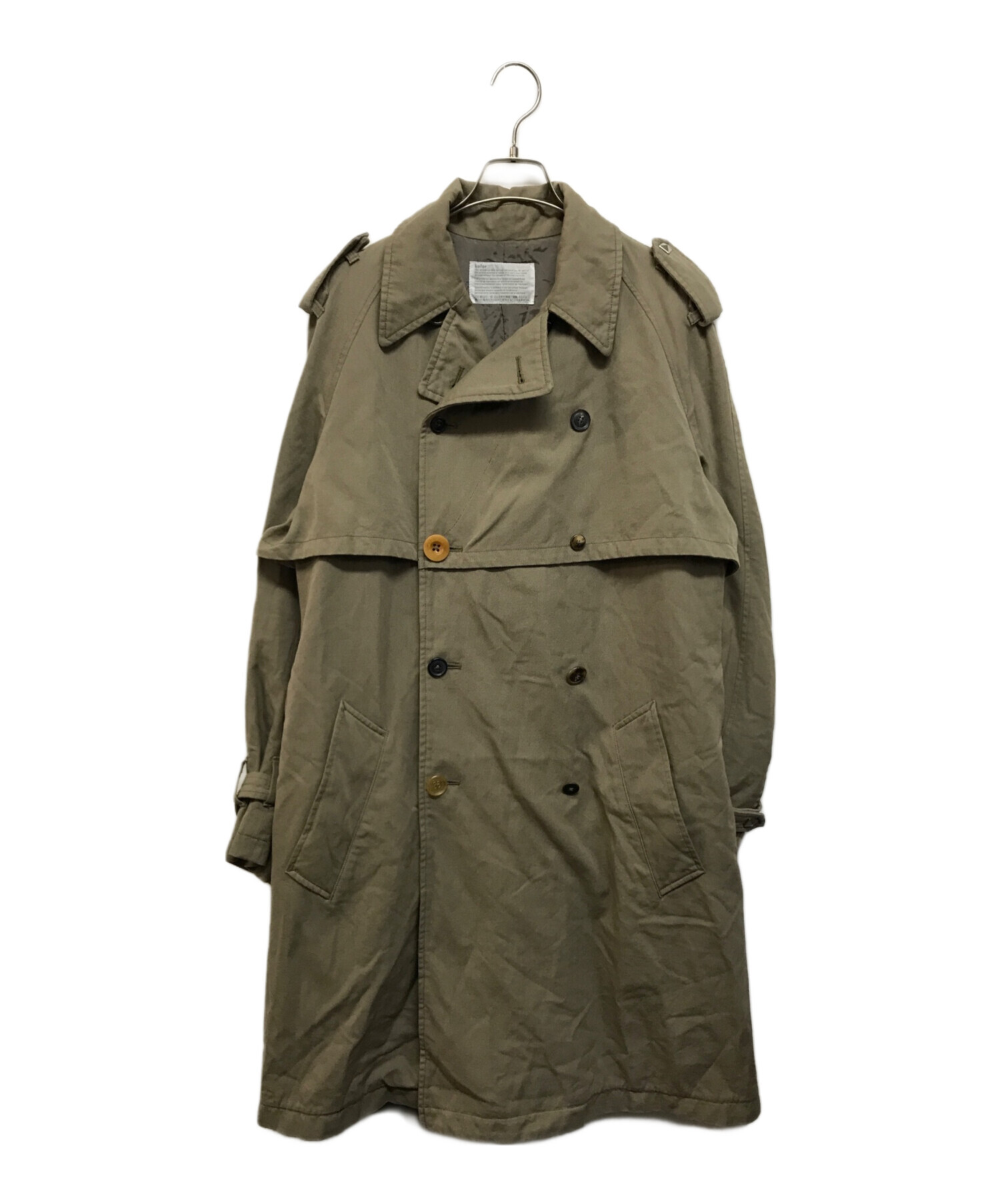 中古・古着通販】KOLOR (カラー) スタッズ トレンチコート カーキ
