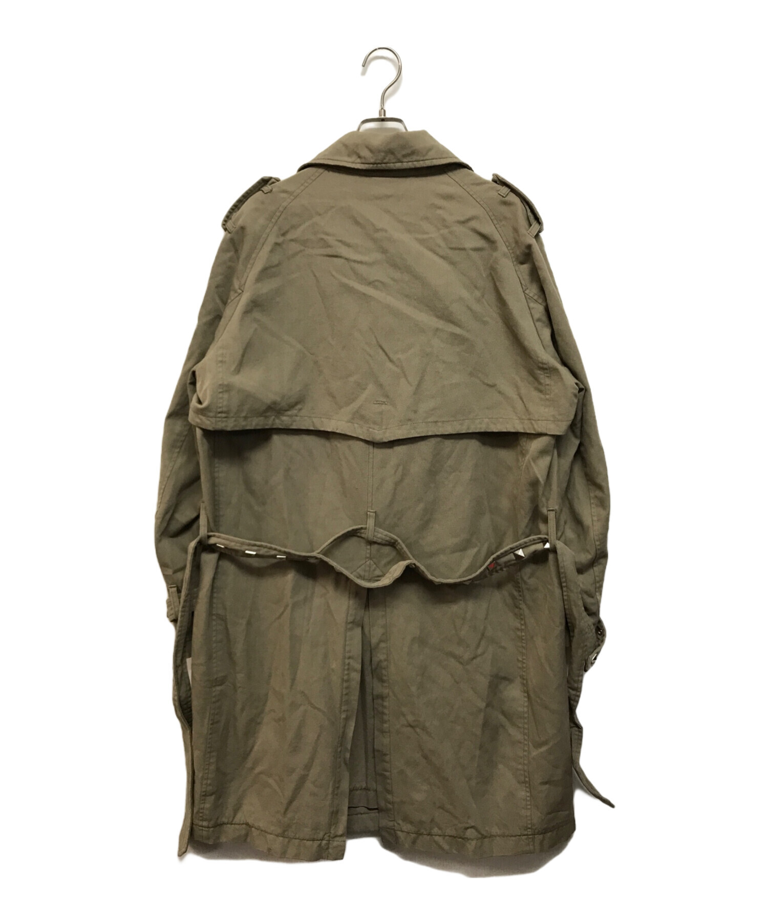 中古・古着通販】KOLOR (カラー) スタッズ トレンチコート カーキ