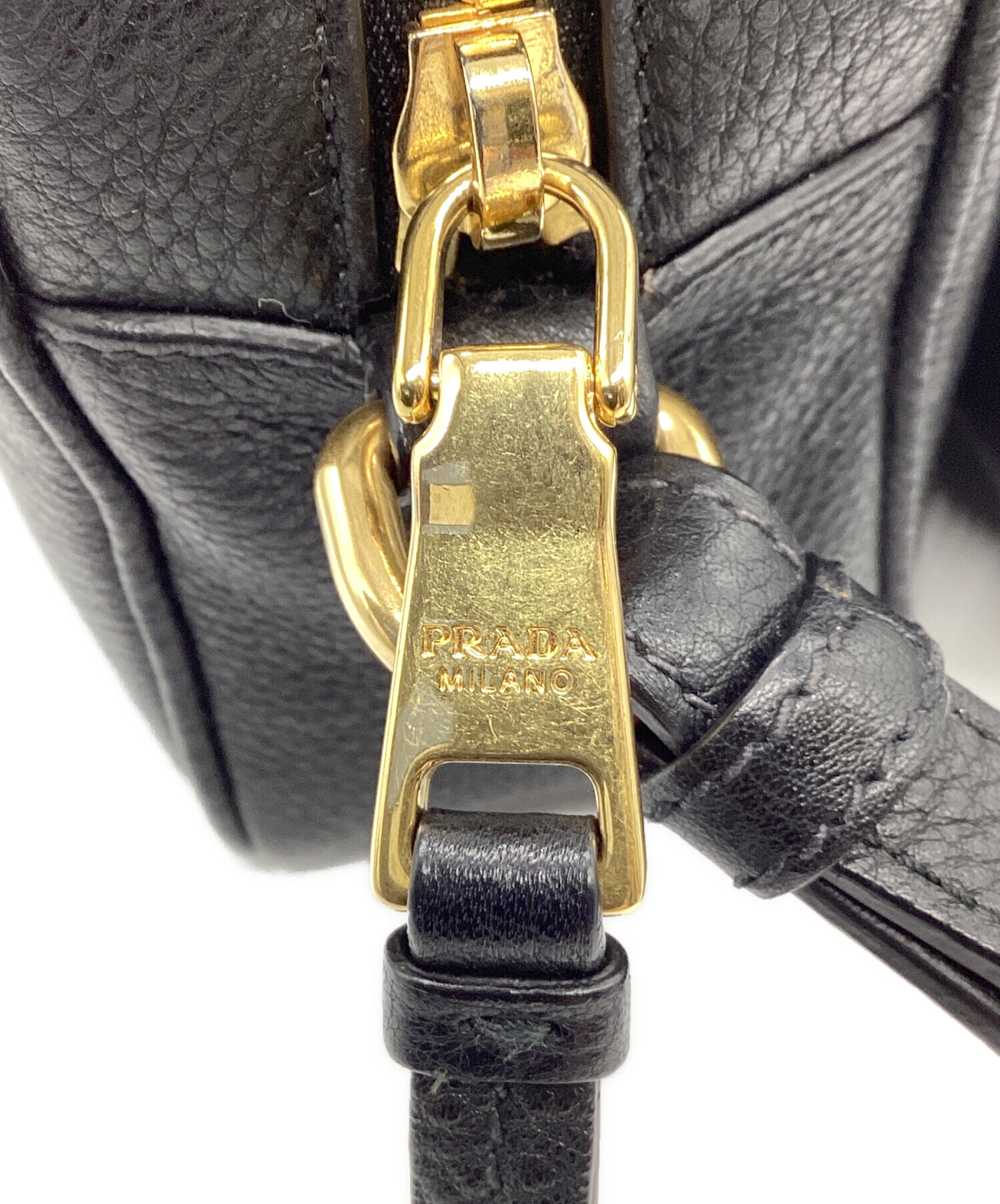 中古・古着通販】PRADA (プラダ) ショルダーバッグ ブラック｜ブランド