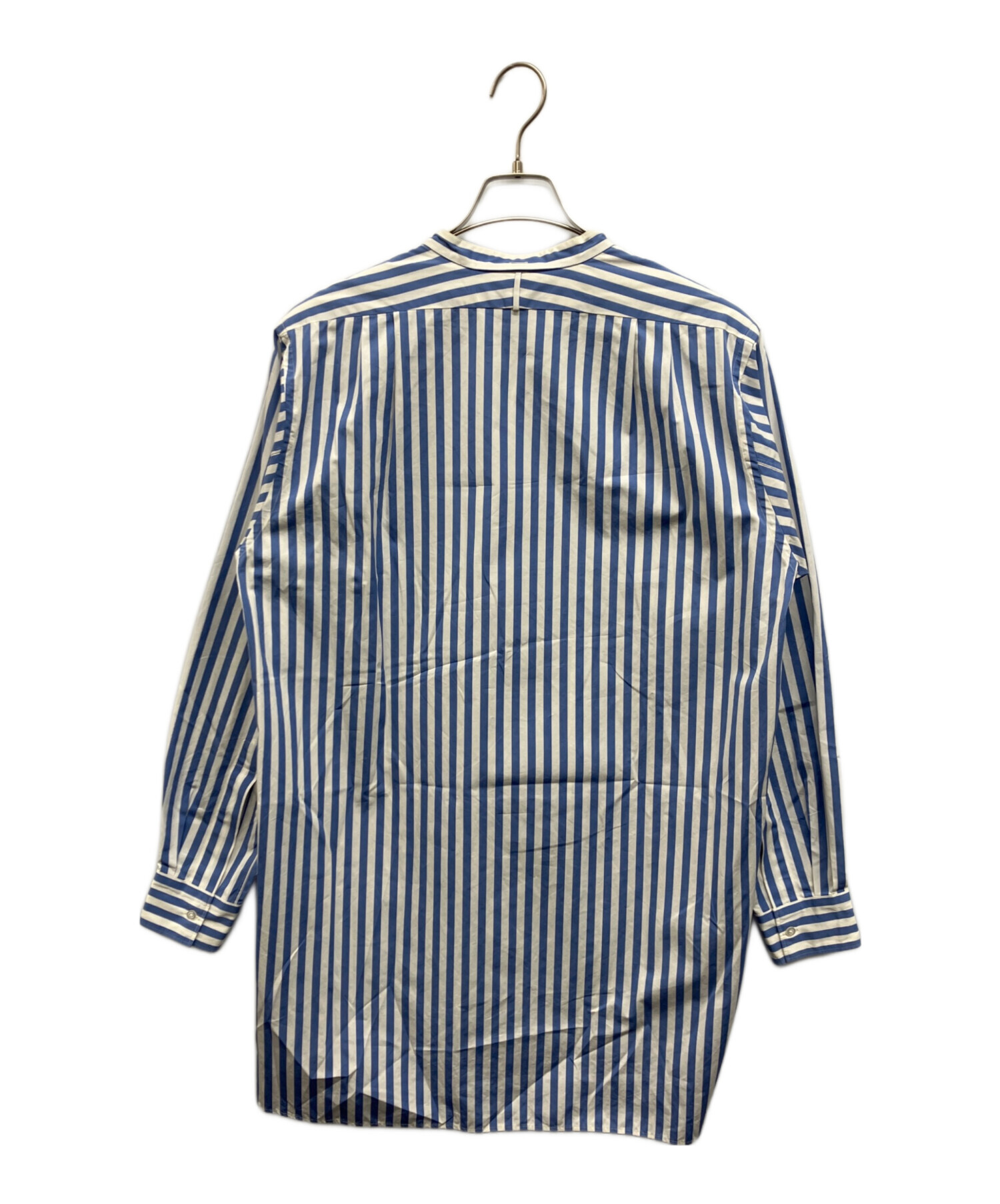 HEUGN e navy size3 新品未使用 中古・古着通販】HEUGN (ユーゲン) ストライプバンドカラーシャツ