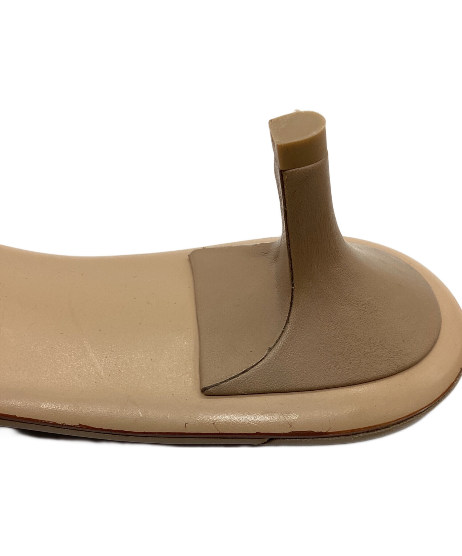 オダ【pippi chic】モヘヤミュール　37 NOBLE 中古・古着通販】Pippichic (ピッピシック) NUDE ミュール サンダル