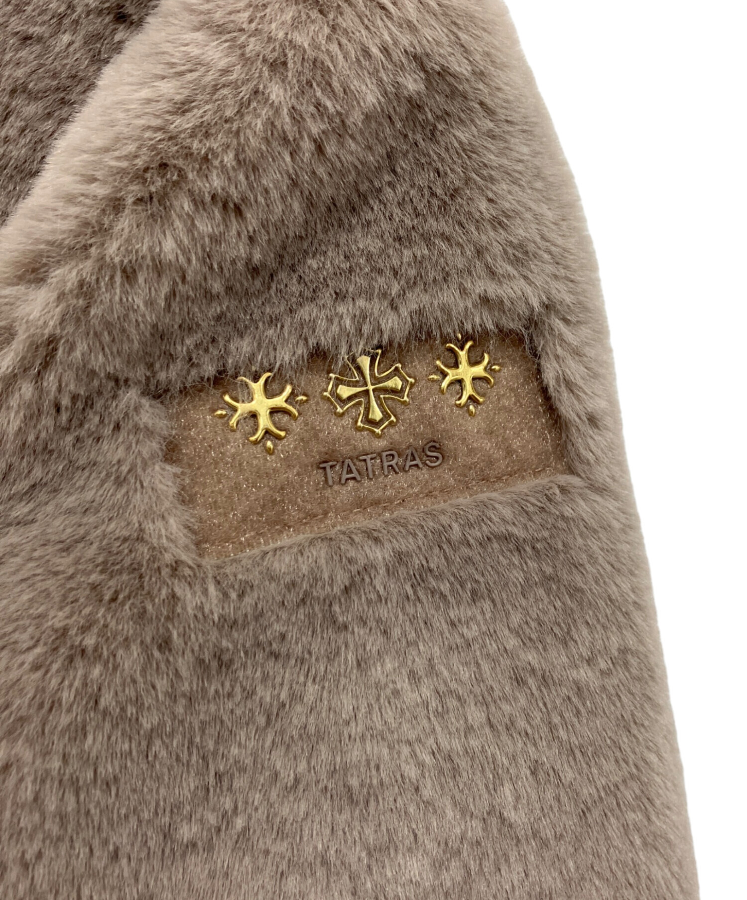 中古・古着通販】TATRAS (タトラス) TAMIL ノーカラーコート モカ