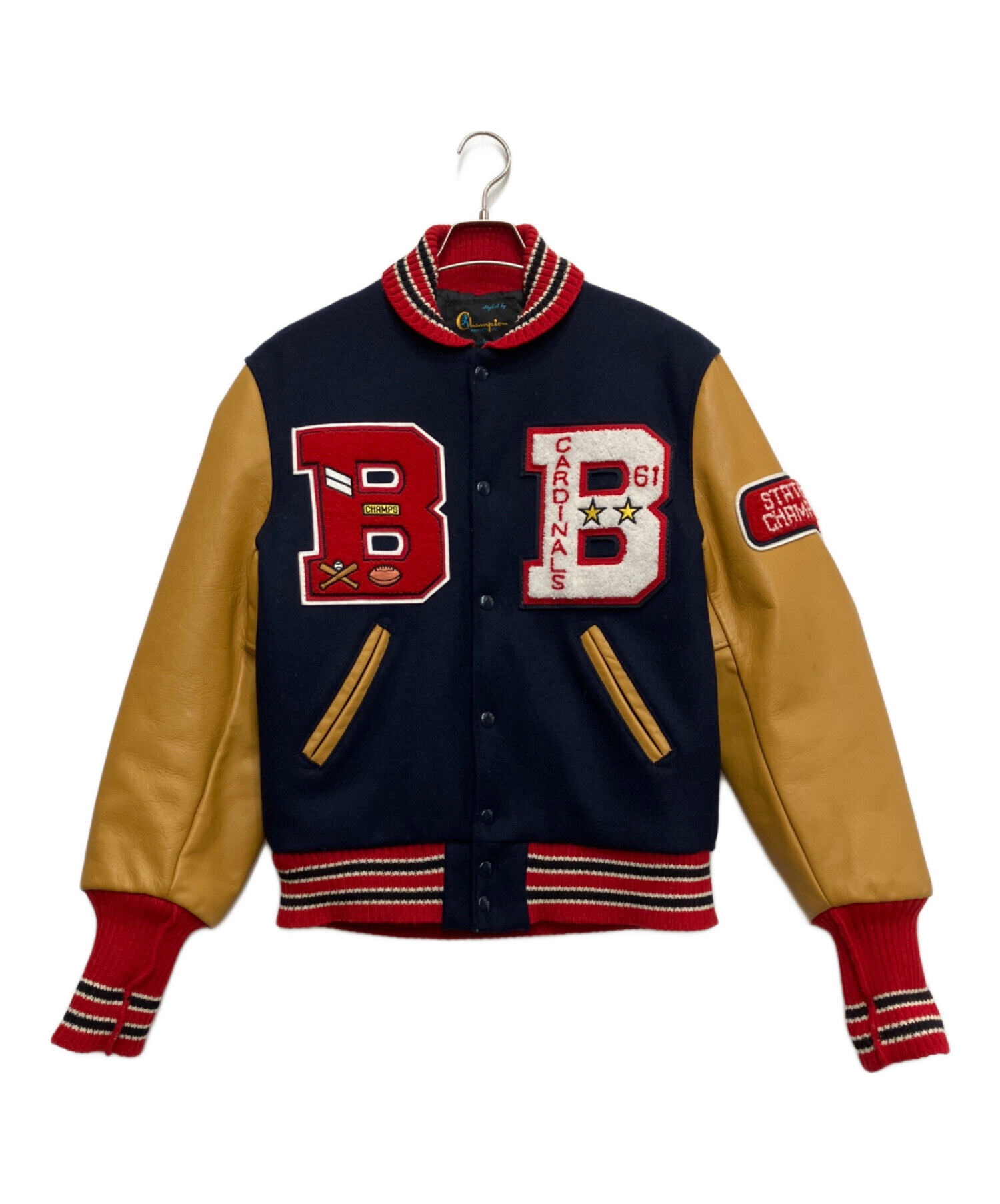 中古・古着通販】Champion (チャンピオン) AWARD JACKET ネイビー