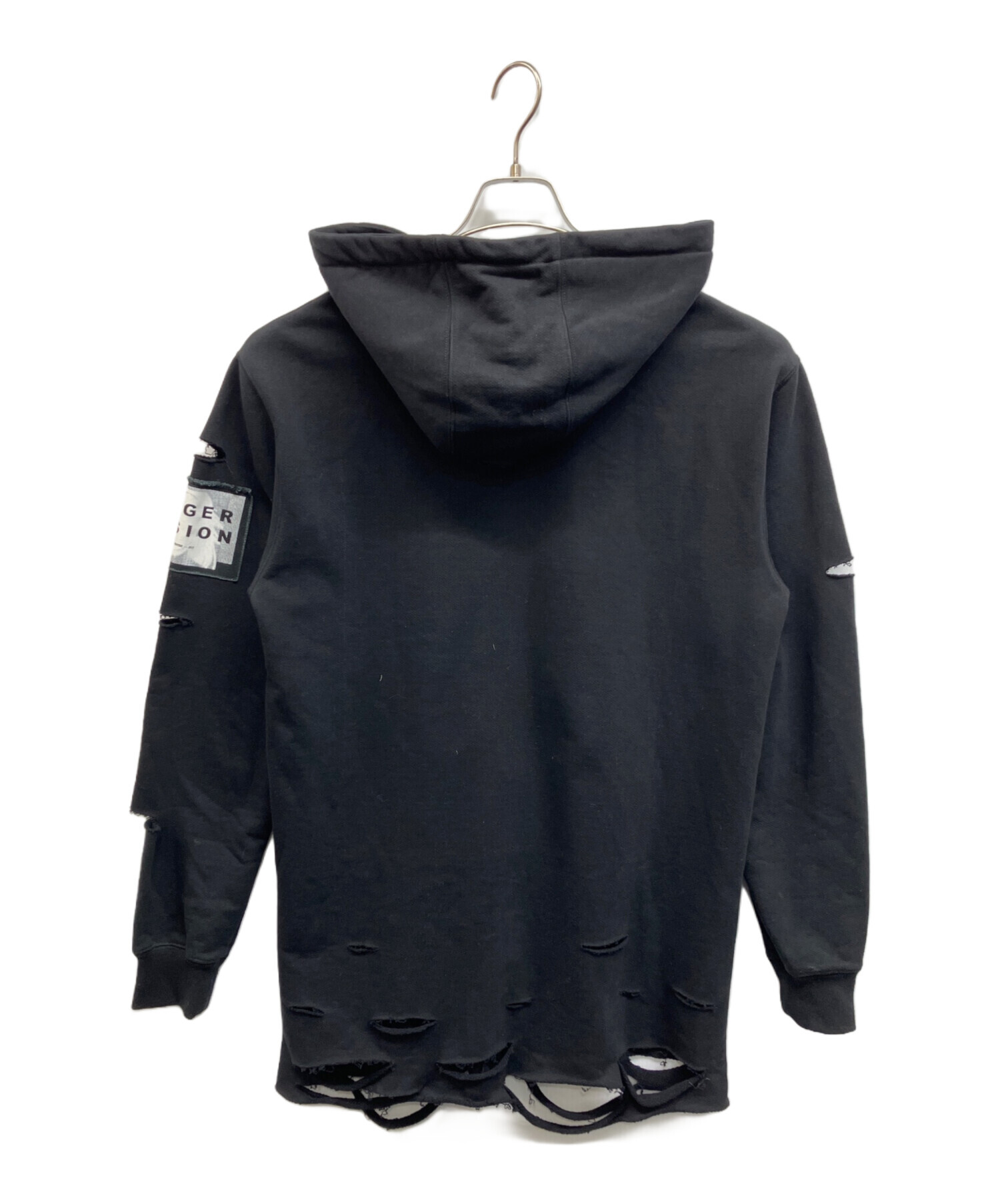 中古・古着通販】misbhv (ミスビヘイブ) ダメージ加工ロングパーカー