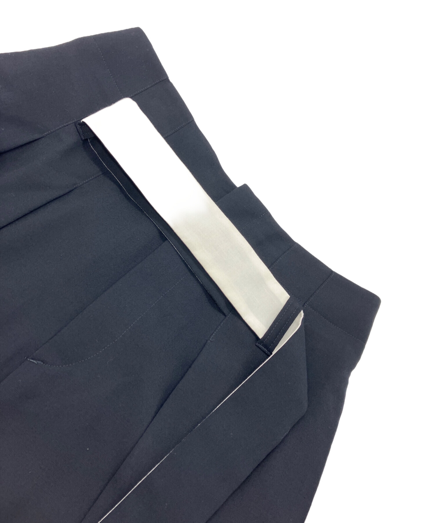 中古・古着通販】LOHEN (ローヘン) バイカラーベルト2タックパンツ