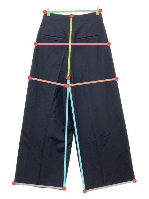 中古・古着通販】LOHEN (ローヘン) バイカラーベルト2タックパンツ