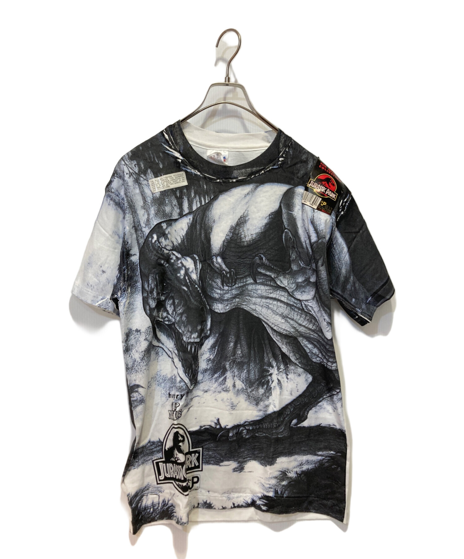 中古・古着通販】Hanes (ヘインズ) JURASSIC PARK×CUP NOODLE Tシャツ 
