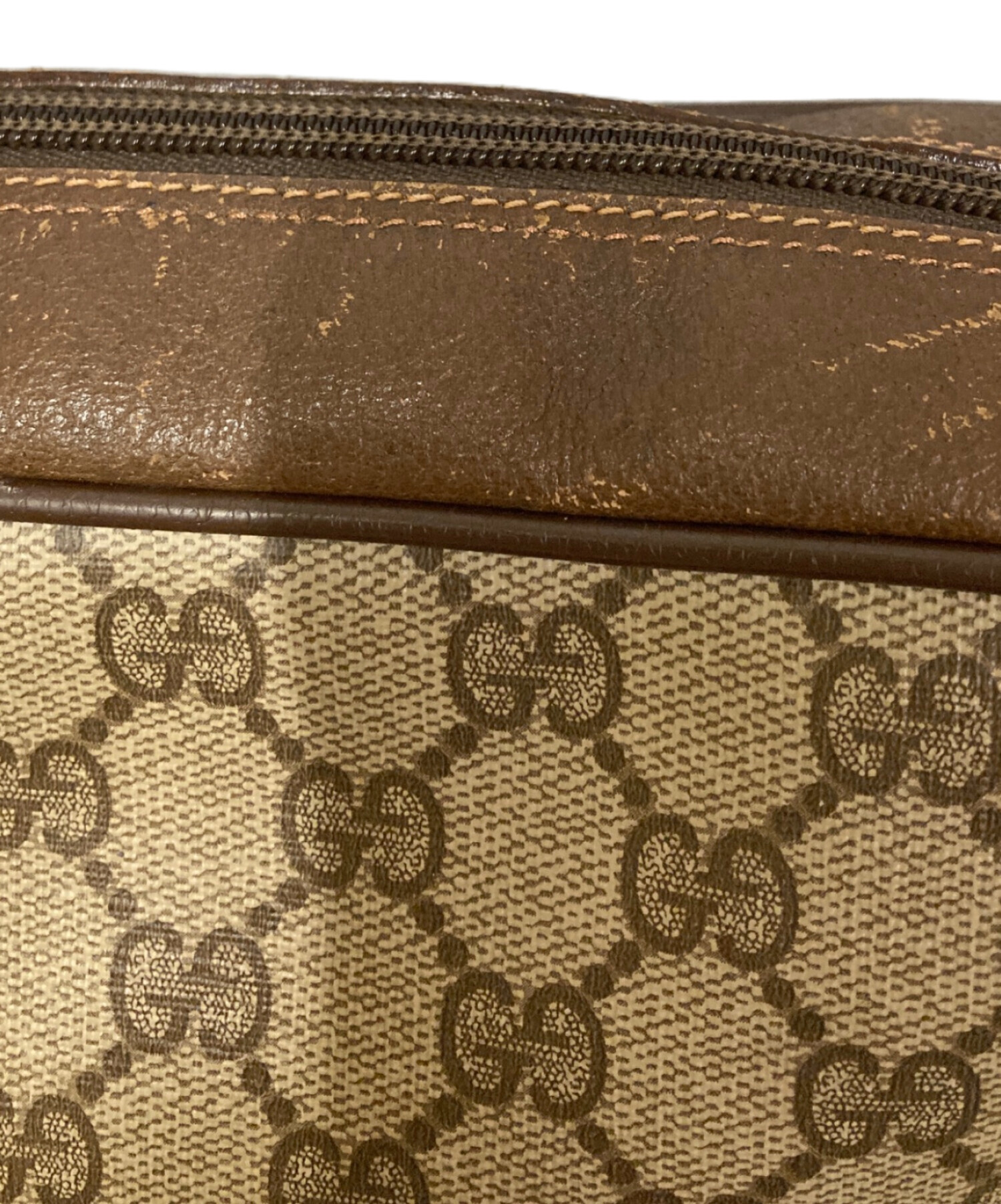 中古・古着通販】GUCCI (グッチ) オールドショルダーバッグ ブラウン 