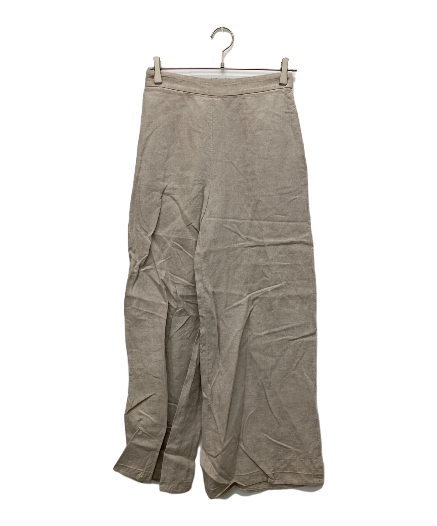 中古・古着通販】Plage (プラージュ) Linen Wide パンツ ベージュ 