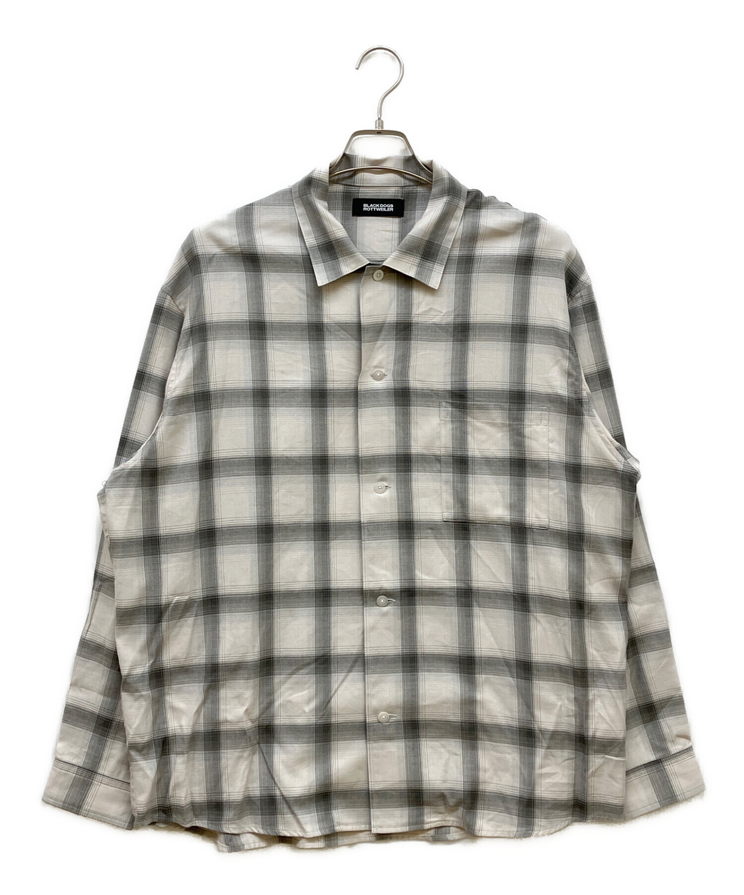 希少品！ROTTWEILER ロットワイラー OMBRE SHIRT ブラック 中古・古着通販】BLACK DOGS ROTTWEILER (ブラックドッグロット