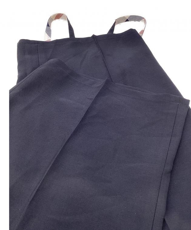 美品✨ブルーレーベルクレストブリッジ　マットツイルサロペット　ダークネイビー 中古・古着通販】BLUE LABEL CRESTBRIDGE (ブルーレーベルクレスト