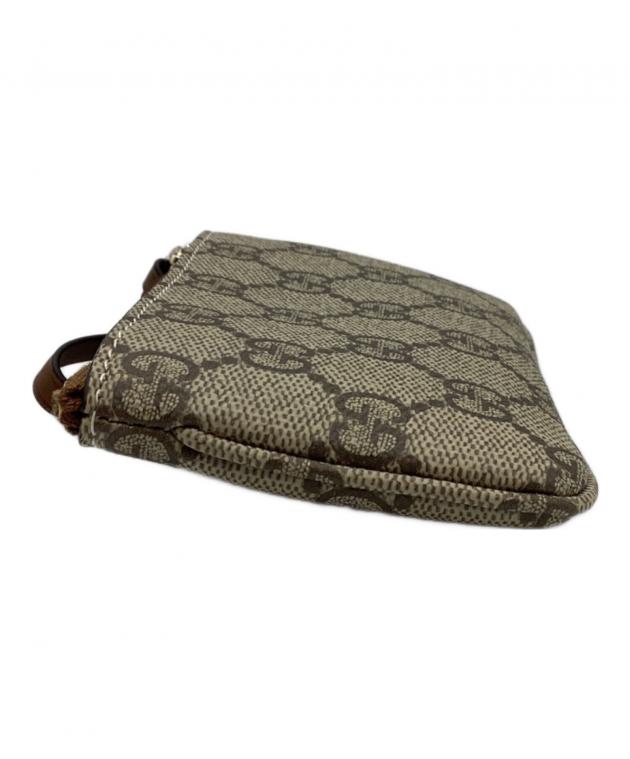 中古・古着通販】GUCCI (グッチ) GGエンブレム キーポーチ ベージュ