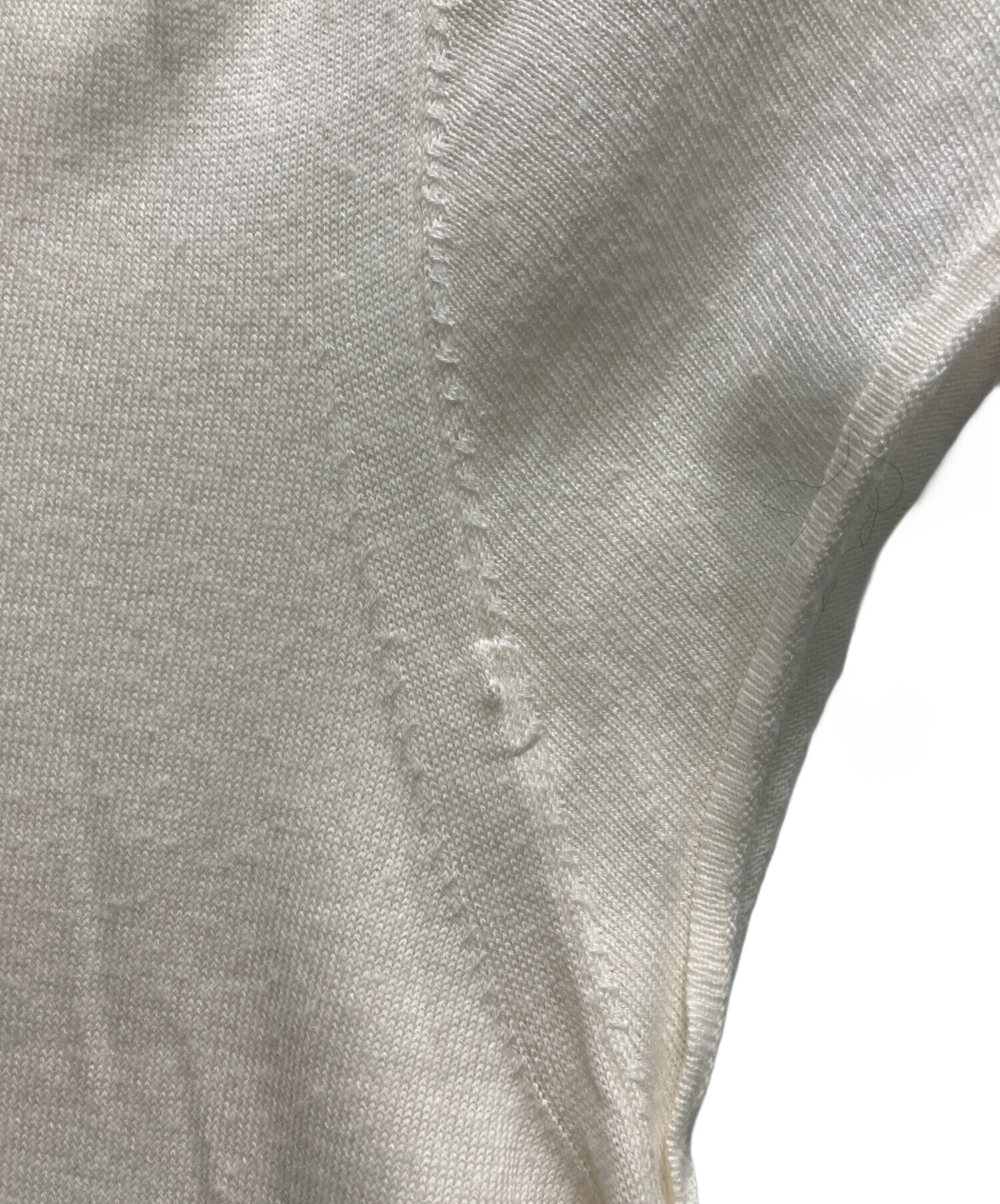 中古・古着通販】HERMES (エルメス) コットンシルクノースリーブニット