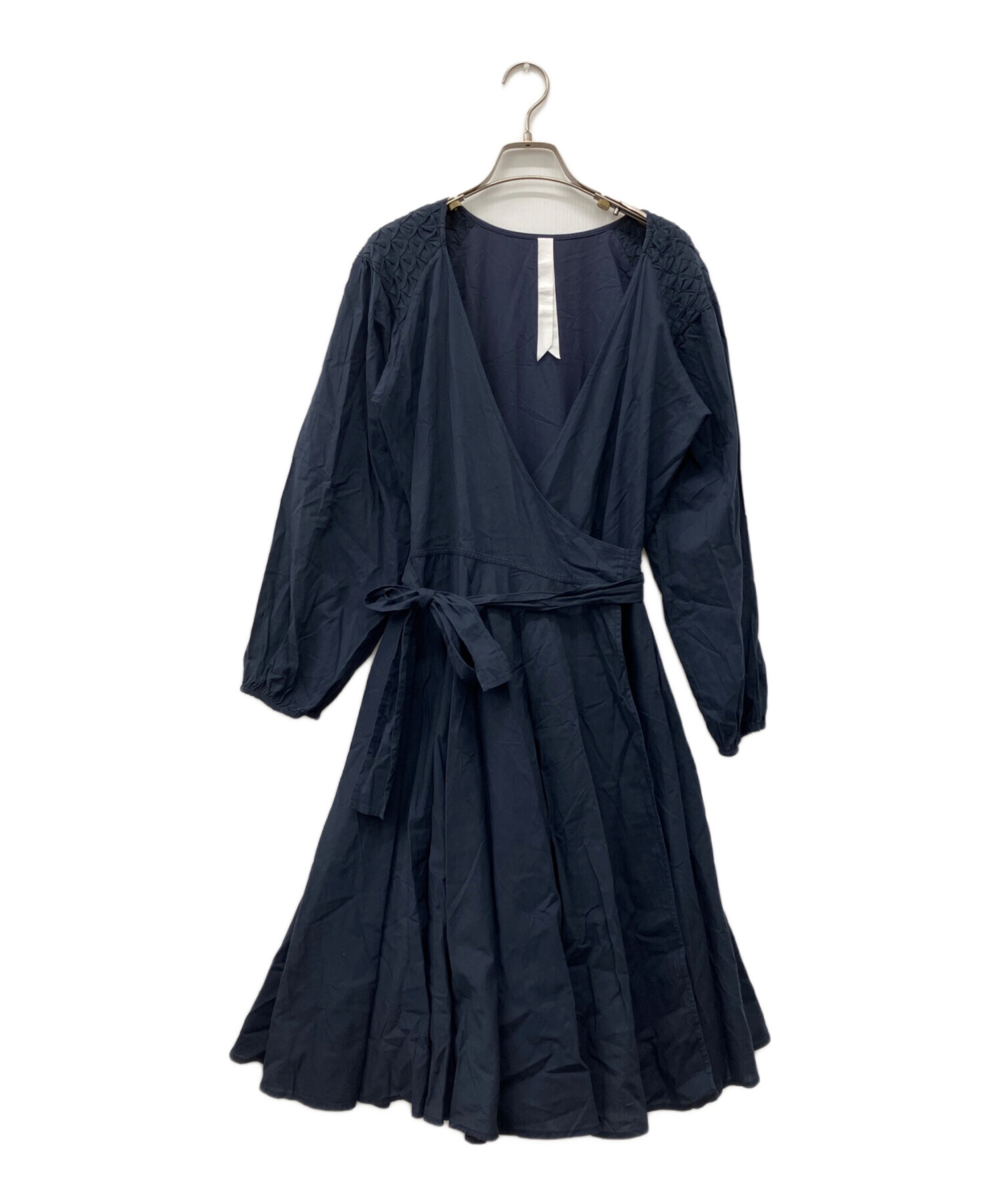 中古・古着通販】merlette (マーレット) カシュクールラップワンピース