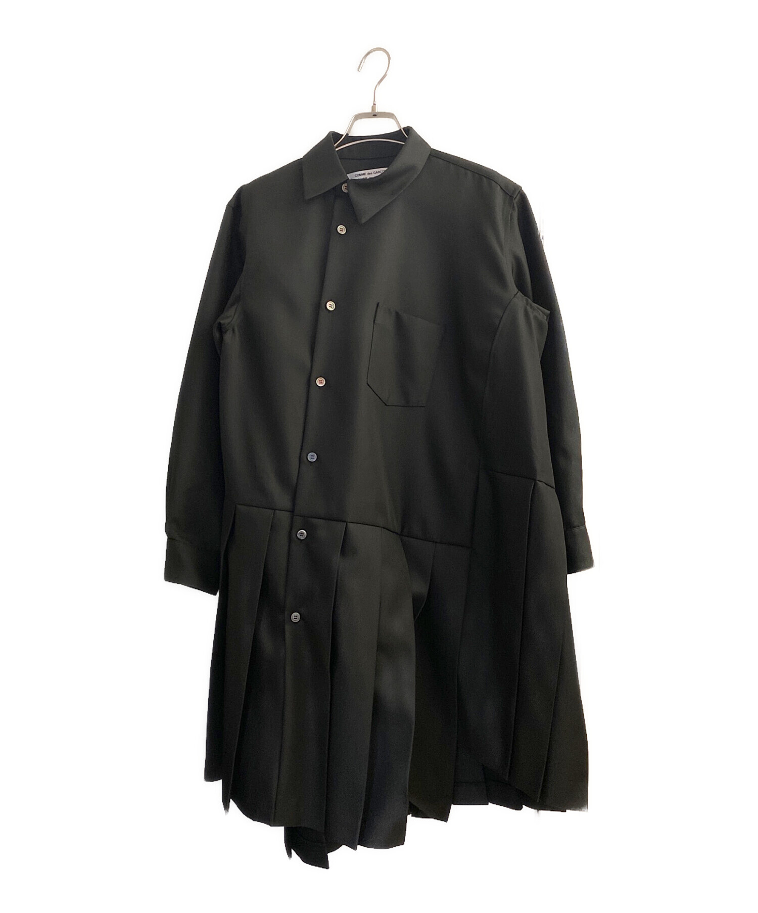 ブラックコムデギャルソン25ss 捻れシャツ コムデギャルソン捻れシャツ COMME des GARCONS SHIRT 捻じれシャツ