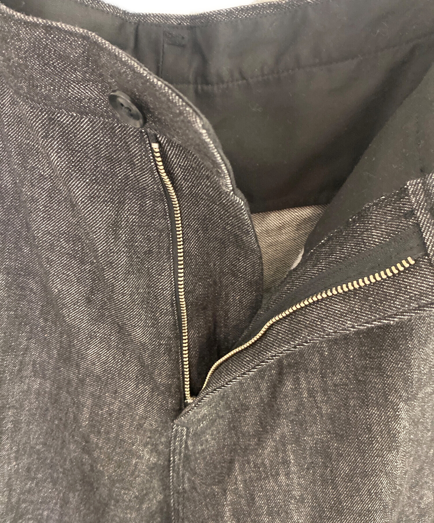 中古・古着通販】GROUND Y (グラウンドワイ) デニムリブパンツ