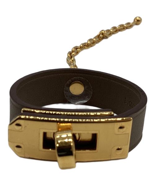 一時値下げ　未使用　エルメス　ケリー　グローブホルダー　レザー　ブラック 中古・古着通販】HERMES (エルメス) ケリーグローブホルダー ブラウン