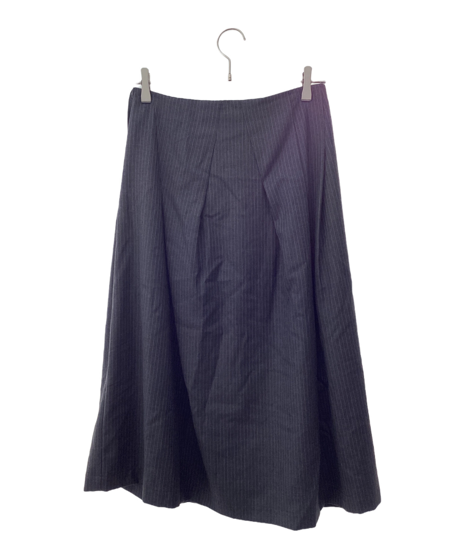 トリココムデギャルソン　ストライプ柄フレアスカート 中古・古着通販】tricot COMME des GARCONS (トリココムデギャルソン