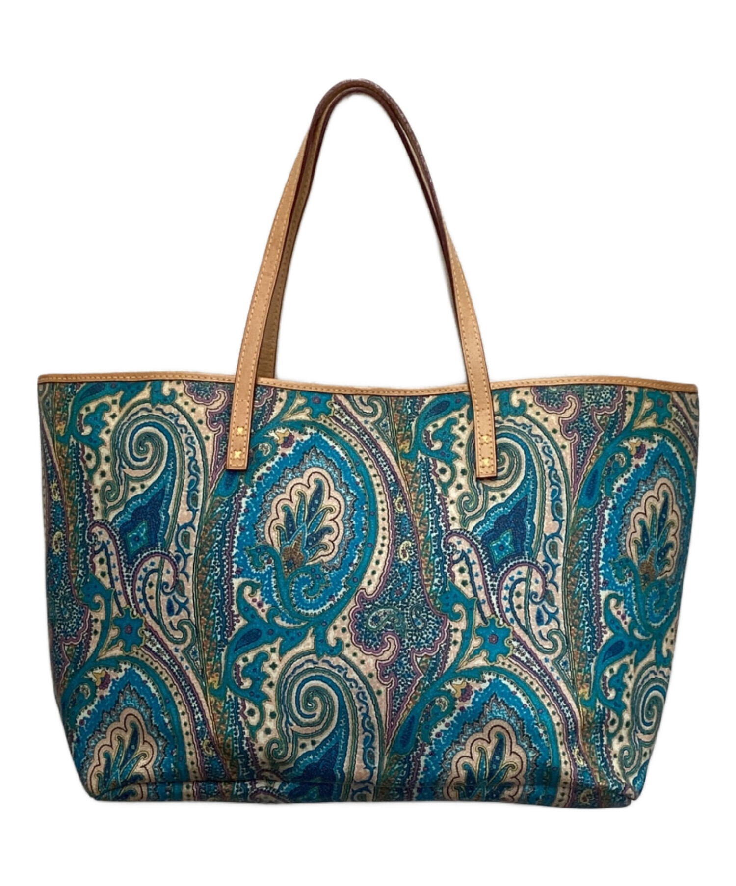 中古・古着通販】ETRO (エトロ) ペイズリートートバッグ ブルー